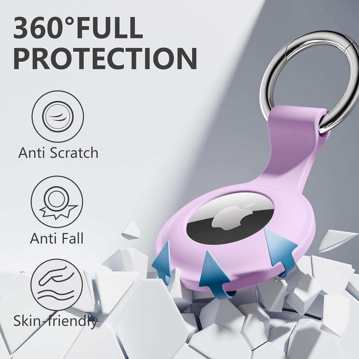 Funda Protectora para AirTag Lerobo 4 Pack Silicona