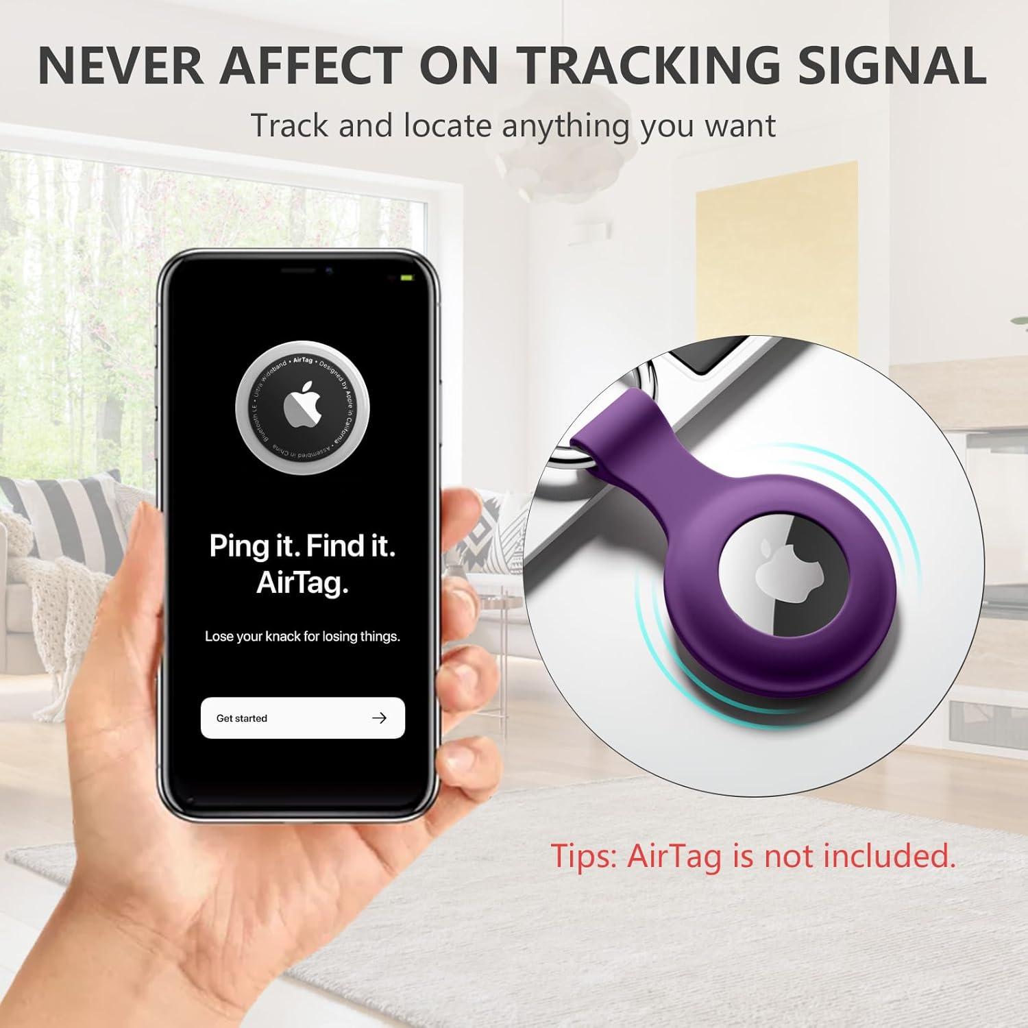 Funda Protectora para AirTag Lerobo 4 Pack Silicona