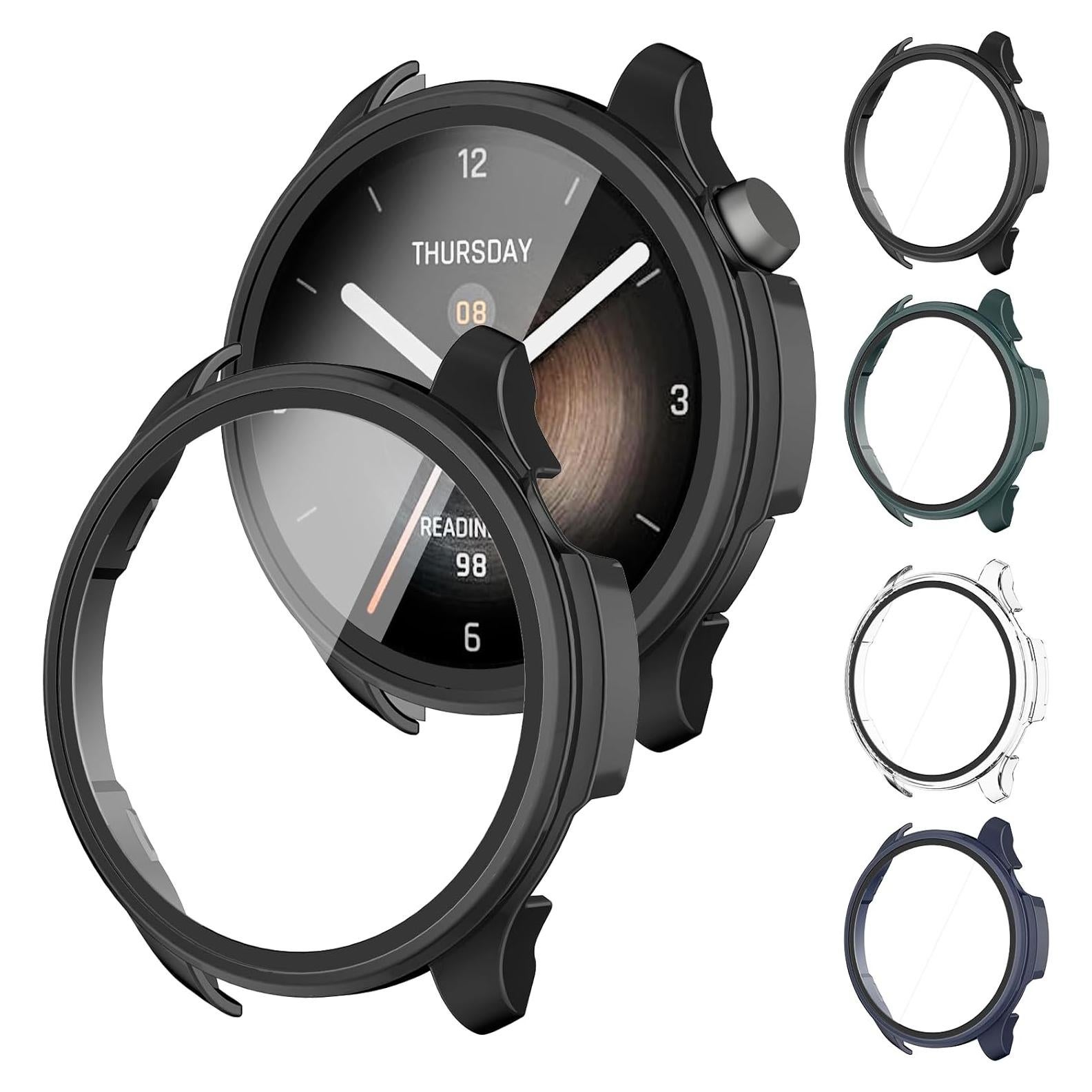 Funda Protectora para Reloj Amazfit Balance - 4 Pack PC y Vidrio