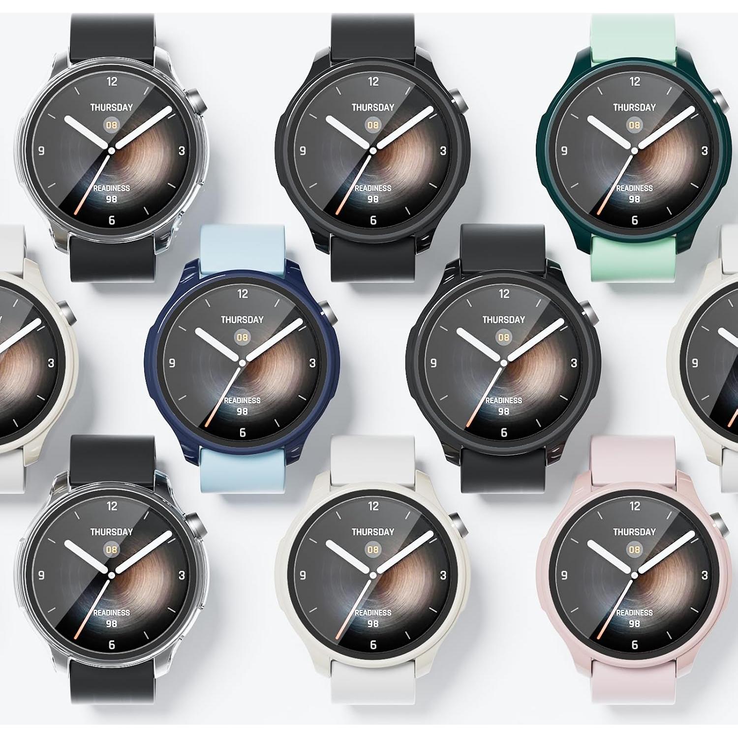 Funda Protectora para Reloj Amazfit Balance - 4 Pack PC y Vidrio