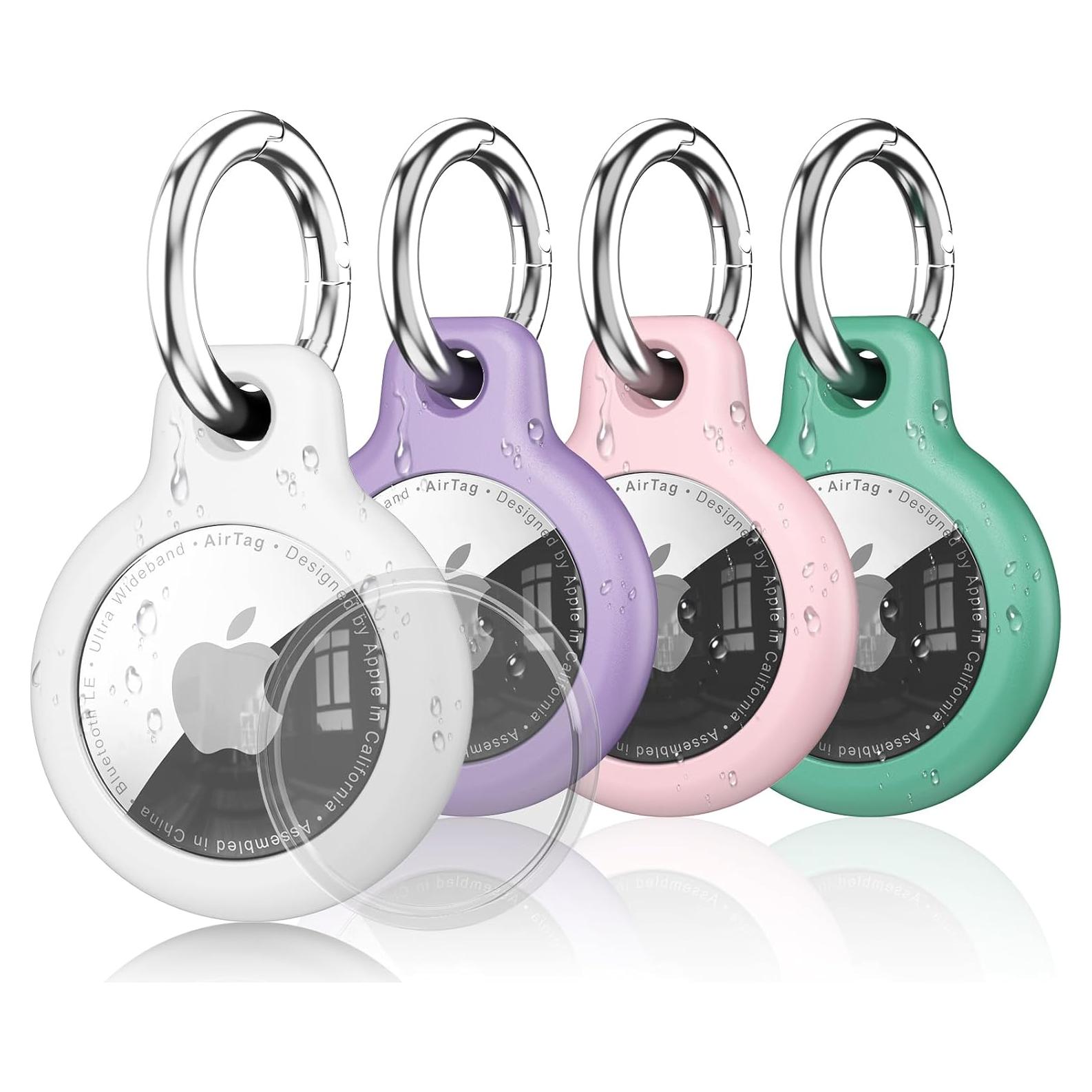 Inesore 4 Fundas Protectores para AirTag Impermeables