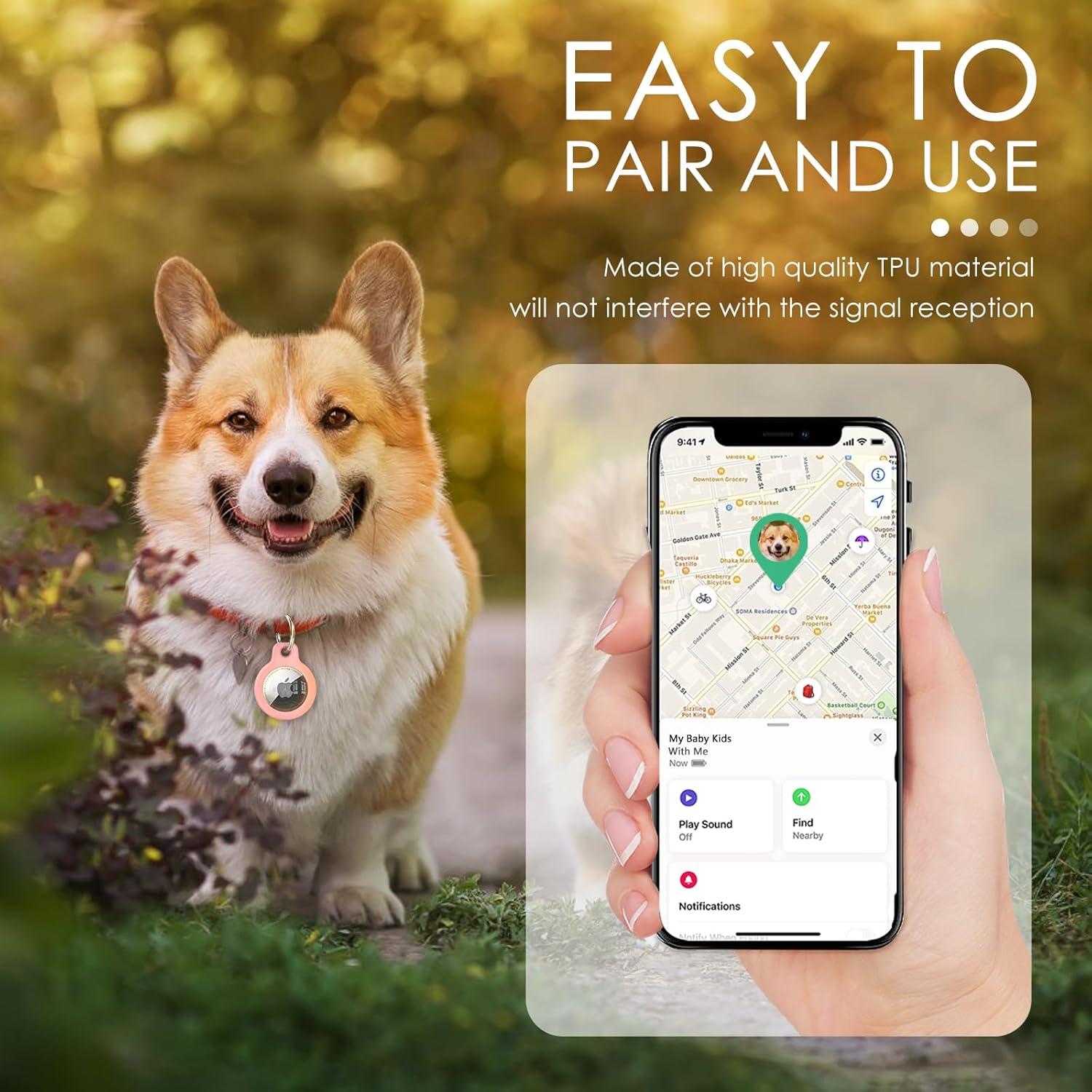 Inesore 4 Fundas Protectores para AirTag Impermeables