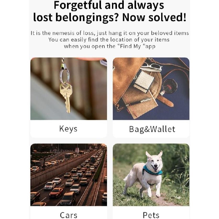 Rastreador Bluetooth TRZX, Paquete de 4, Ultra Delgado, 0.11 kg