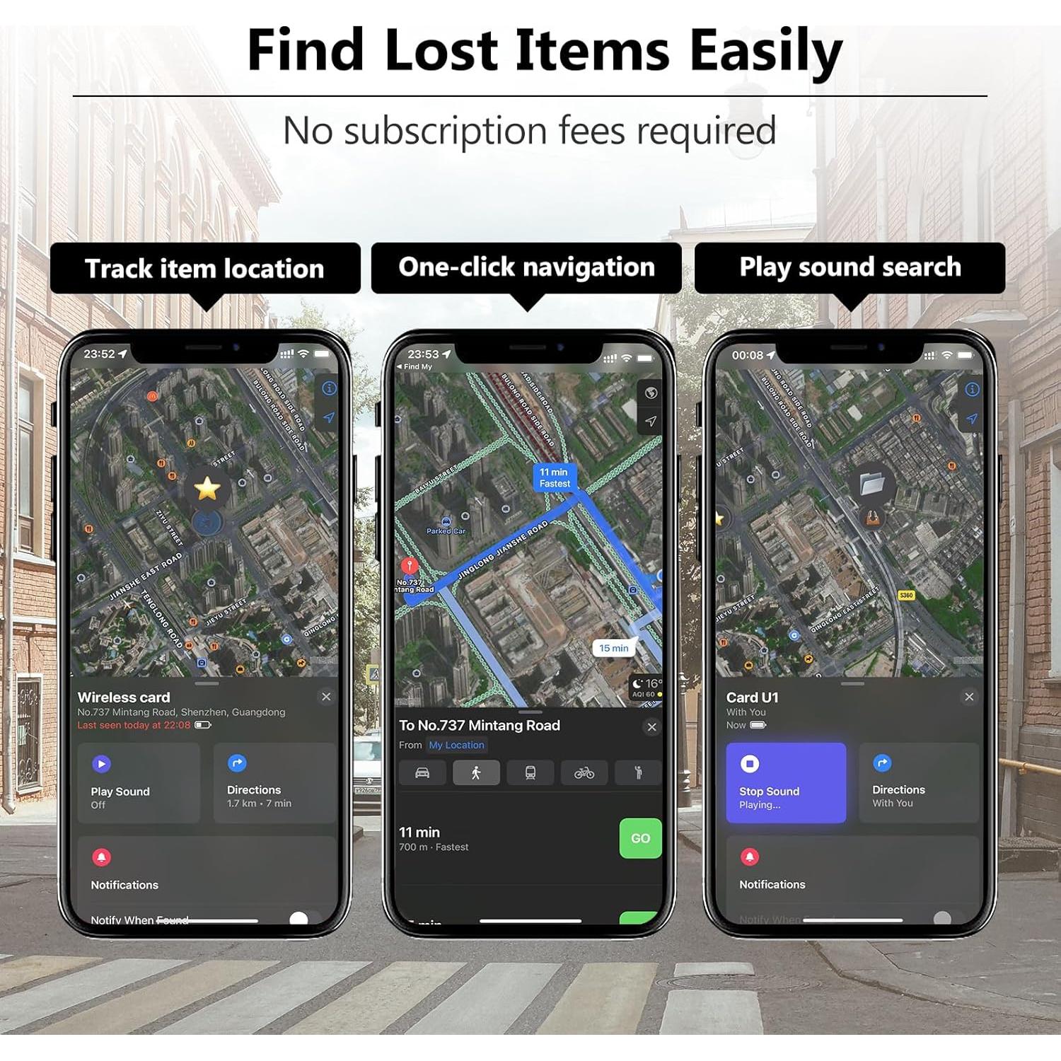 Tarjeta de Rastreo Inteligente USRIXITECH - Localizador Bluetooth iOS