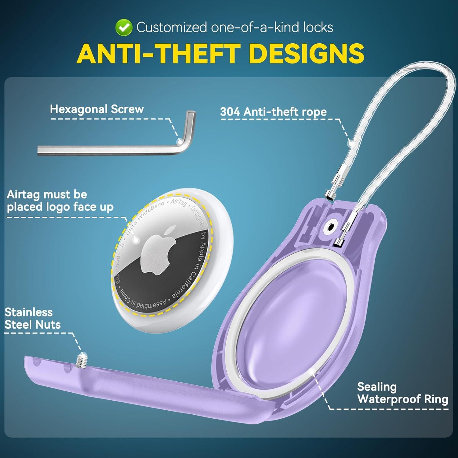 Funda impermeable Inesore para AirTag IPX8 4 Pack