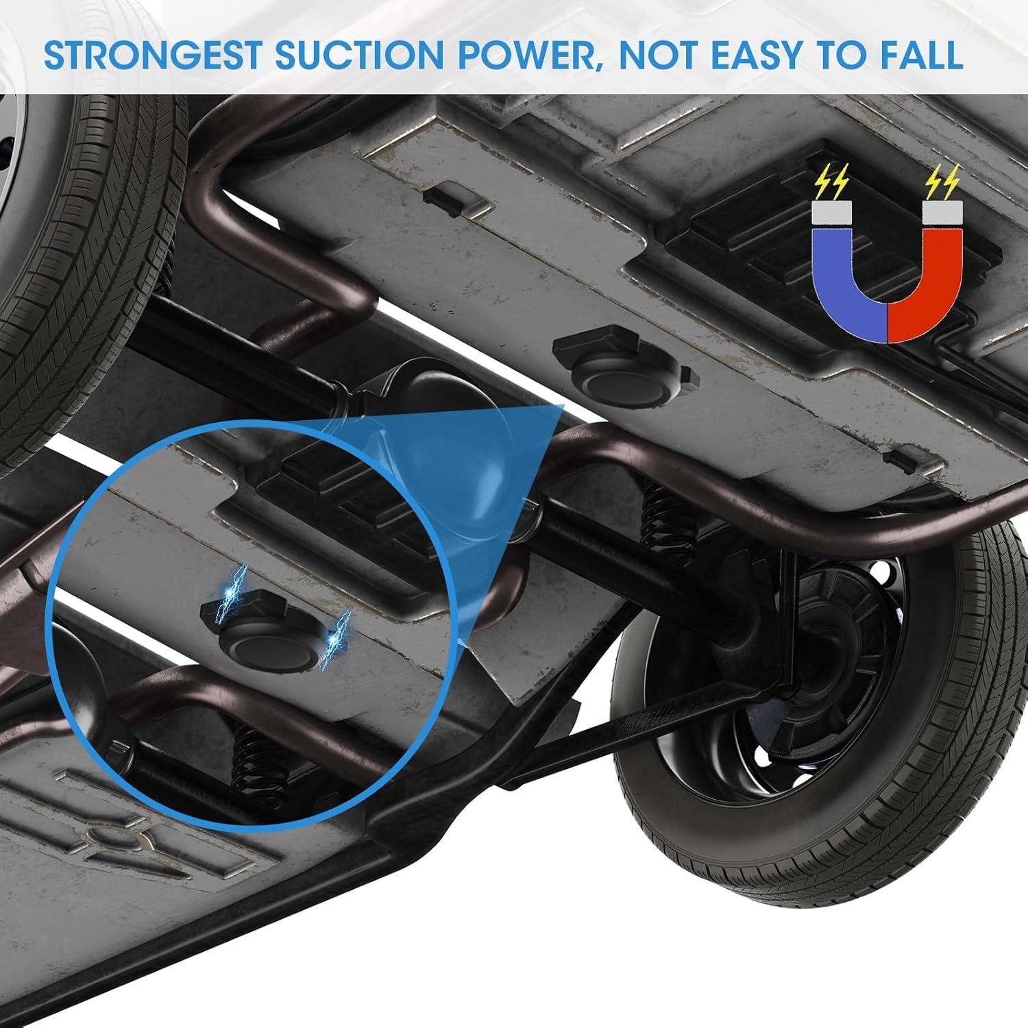 Soporte Magnético YENOVO para AirTag - 2 Piezas Negro