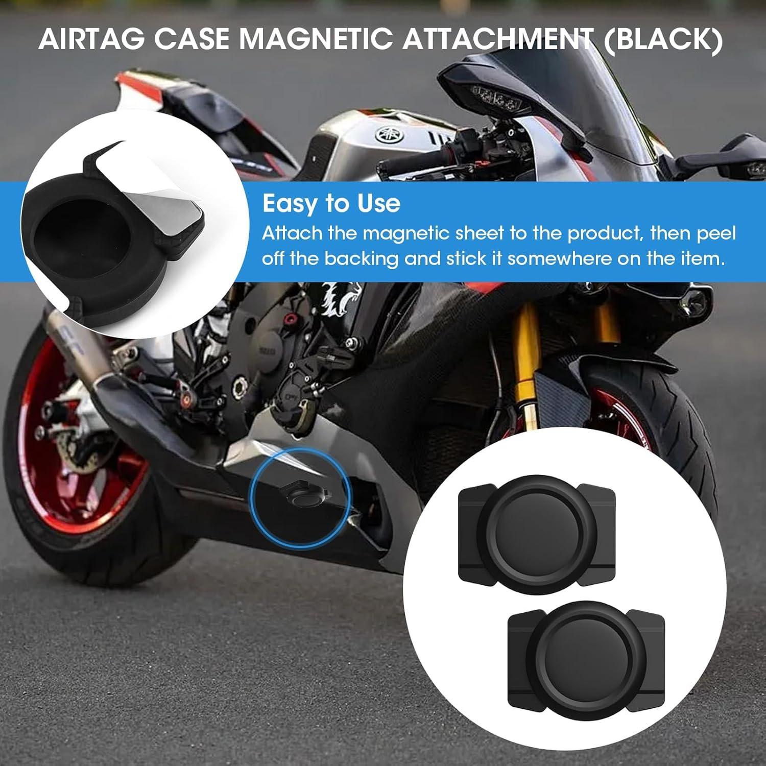 Soporte Magnético YENOVO para AirTag - 2 Piezas Negro