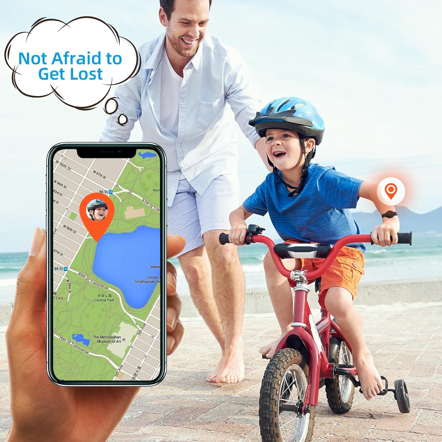 Pulsera Airtag Impermeable Tyanuzz para Niños Negro