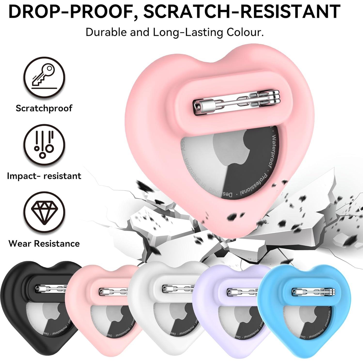 Soporte DDJ para AirTag Niños 2 Piezas Silicona Oculta