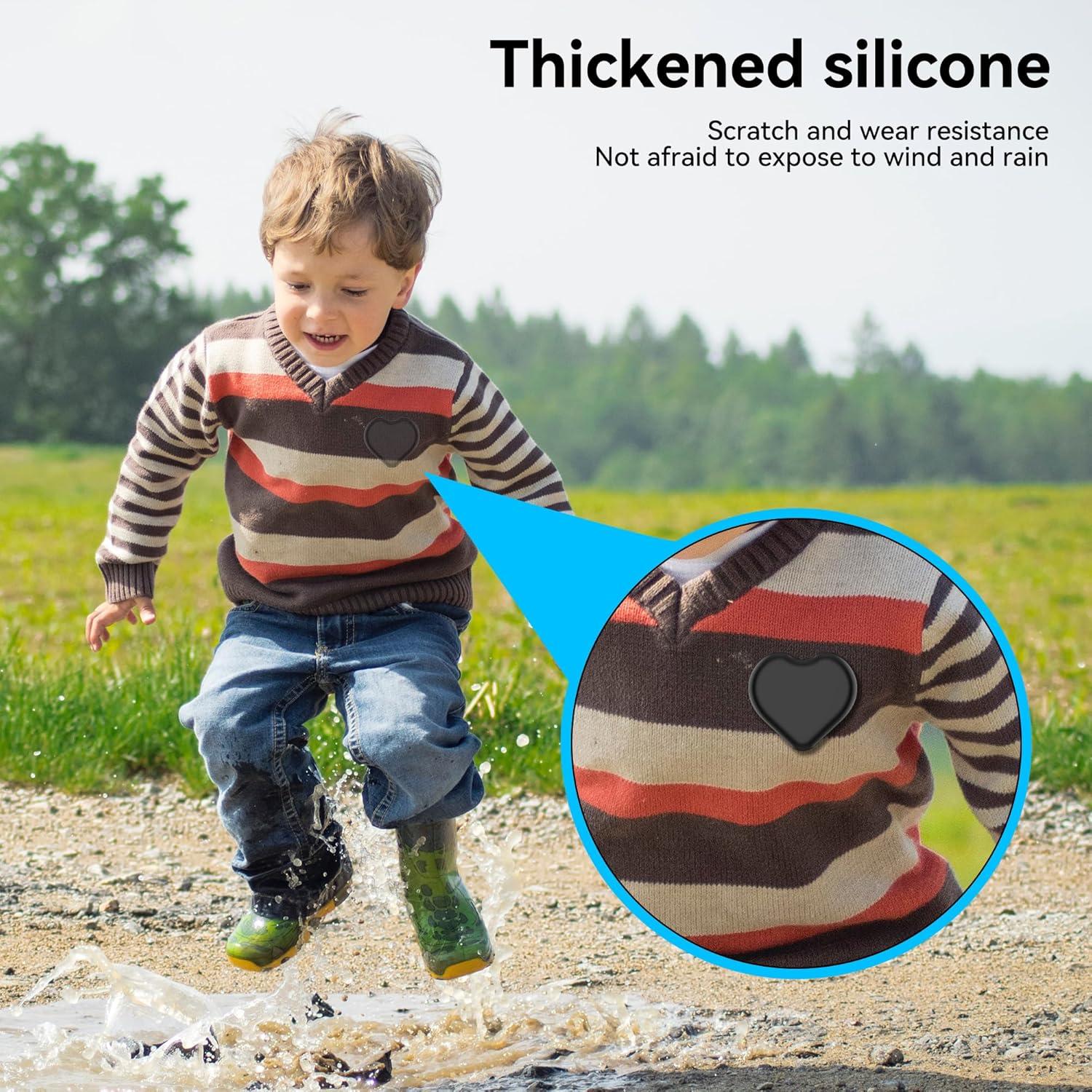 Soporte DDJ para AirTag Niños 2 Piezas Silicona Oculta