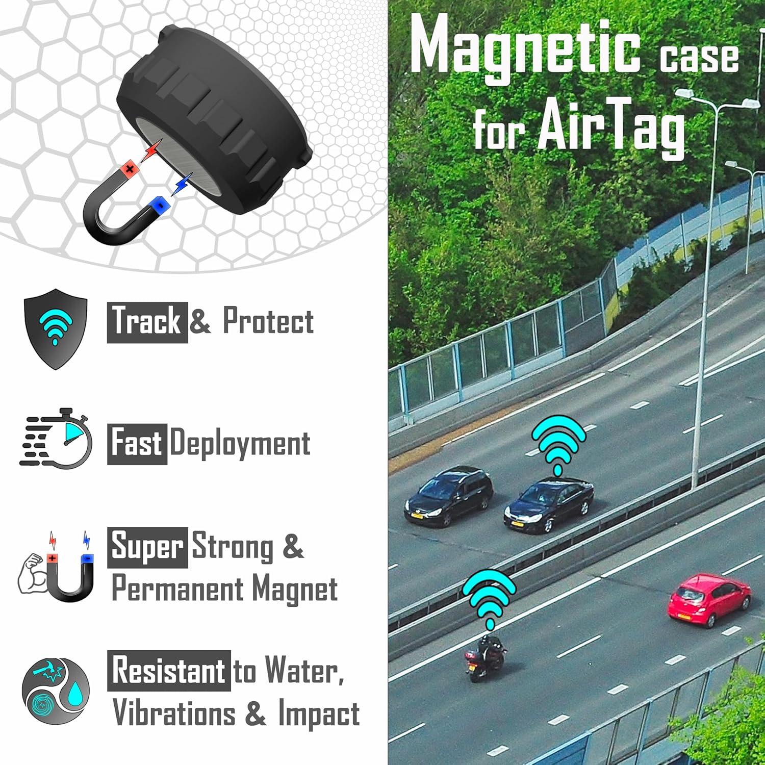 Funda Magnética Neodimio para AirTag Mars Outpost - Impermeable