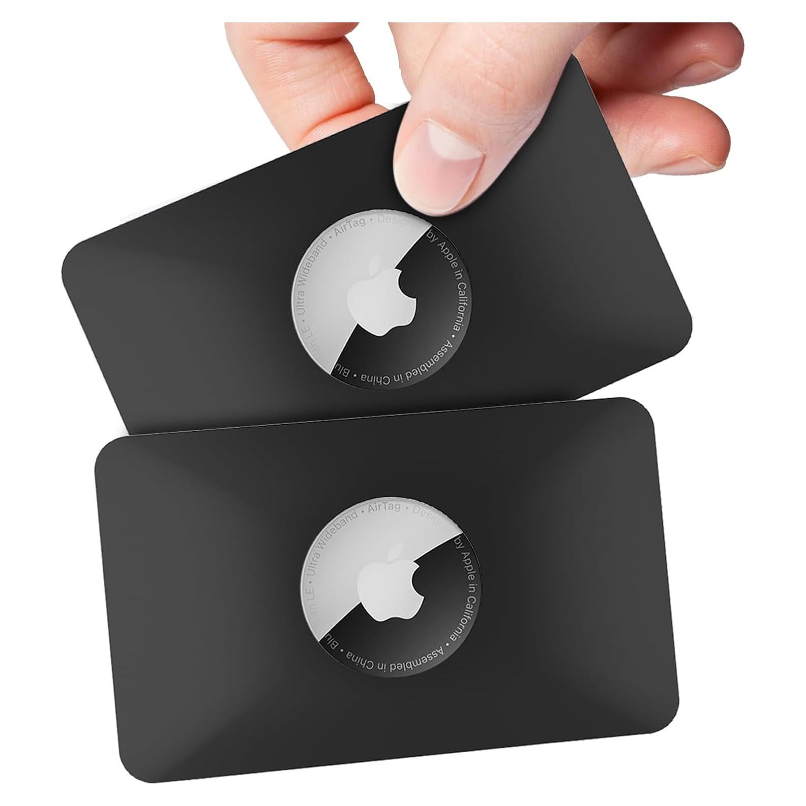 Funda para AirTag PSRAT - Tarjeta delgada negra 0.25 cm