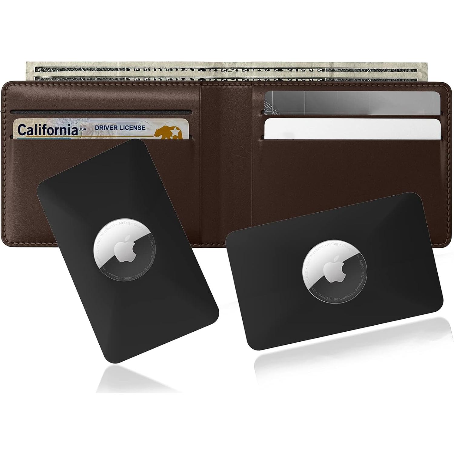 Funda para AirTag PSRAT - Tarjeta delgada negra 0.25 cm