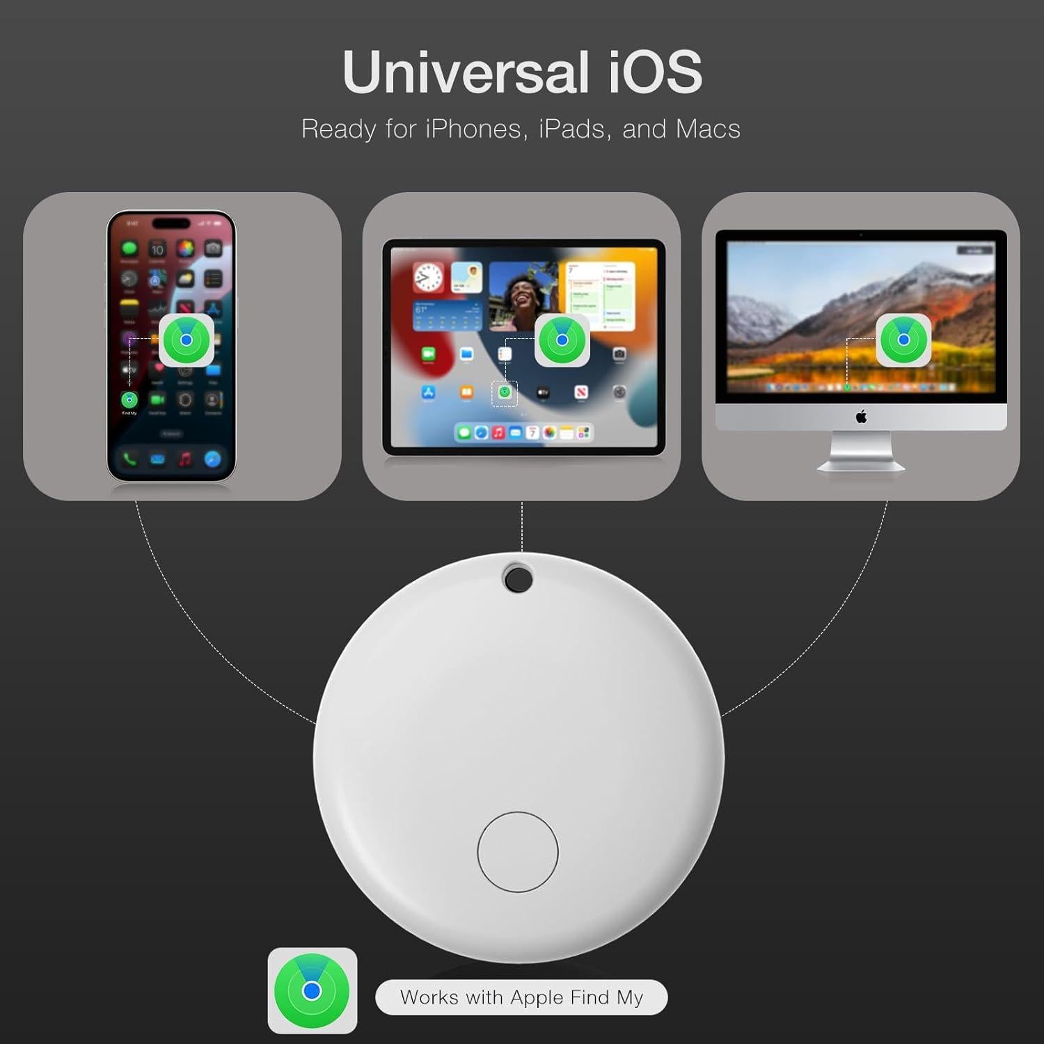 Paquete de 4 Localizadores Beyamis Air Tags Bluetooth