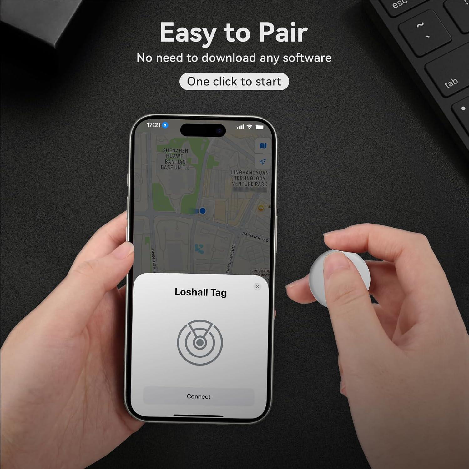 Paquete de 4 Localizadores Beyamis Air Tags Bluetooth