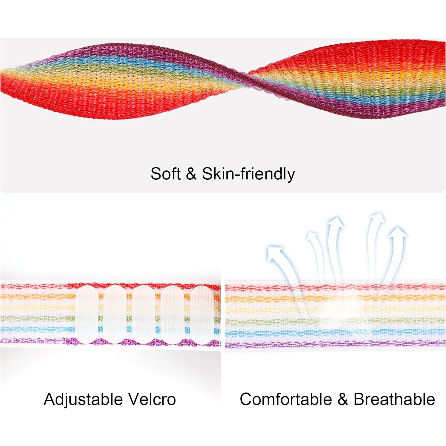 Paquete 2 Pulseras Nylon para AirTag FNCOLL Ajustables