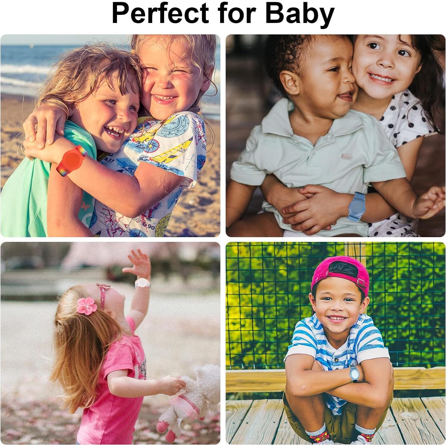 Paquete 2 Pulseras Nylon para AirTag FNCOLL Ajustables