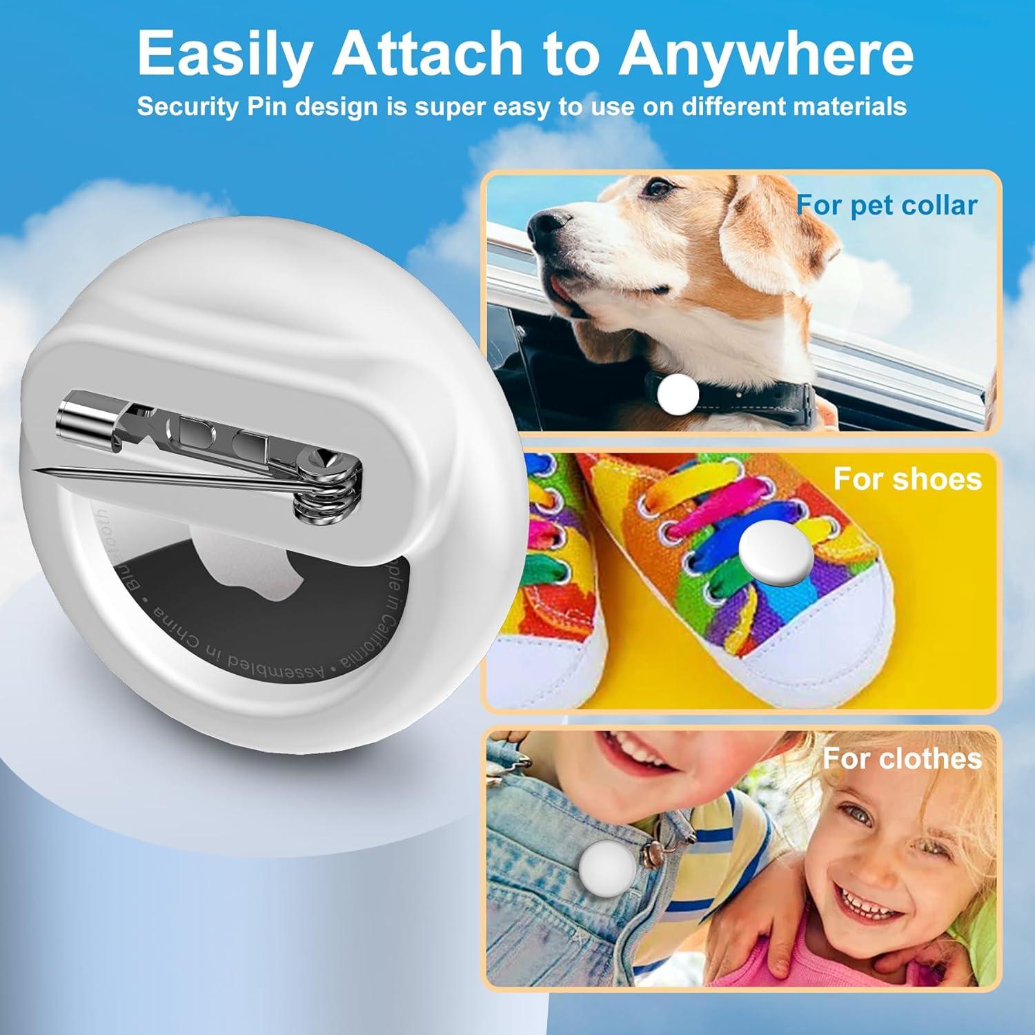 Soporte para AirTag SZJCLTD Negro Ligero y Seguro 1 Paquete