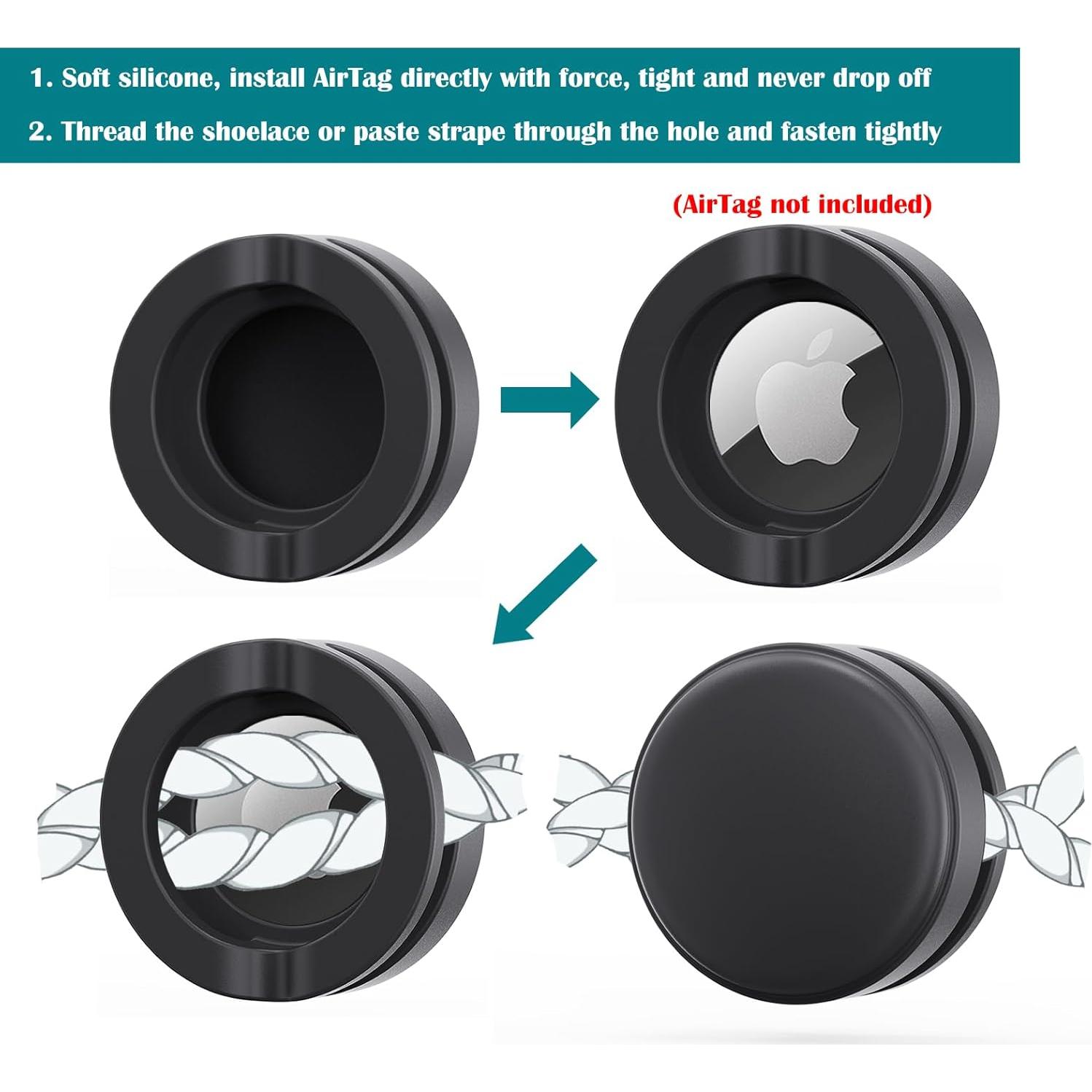 Soporte para AirTag Huixin 4 Piezas Silicona Niños