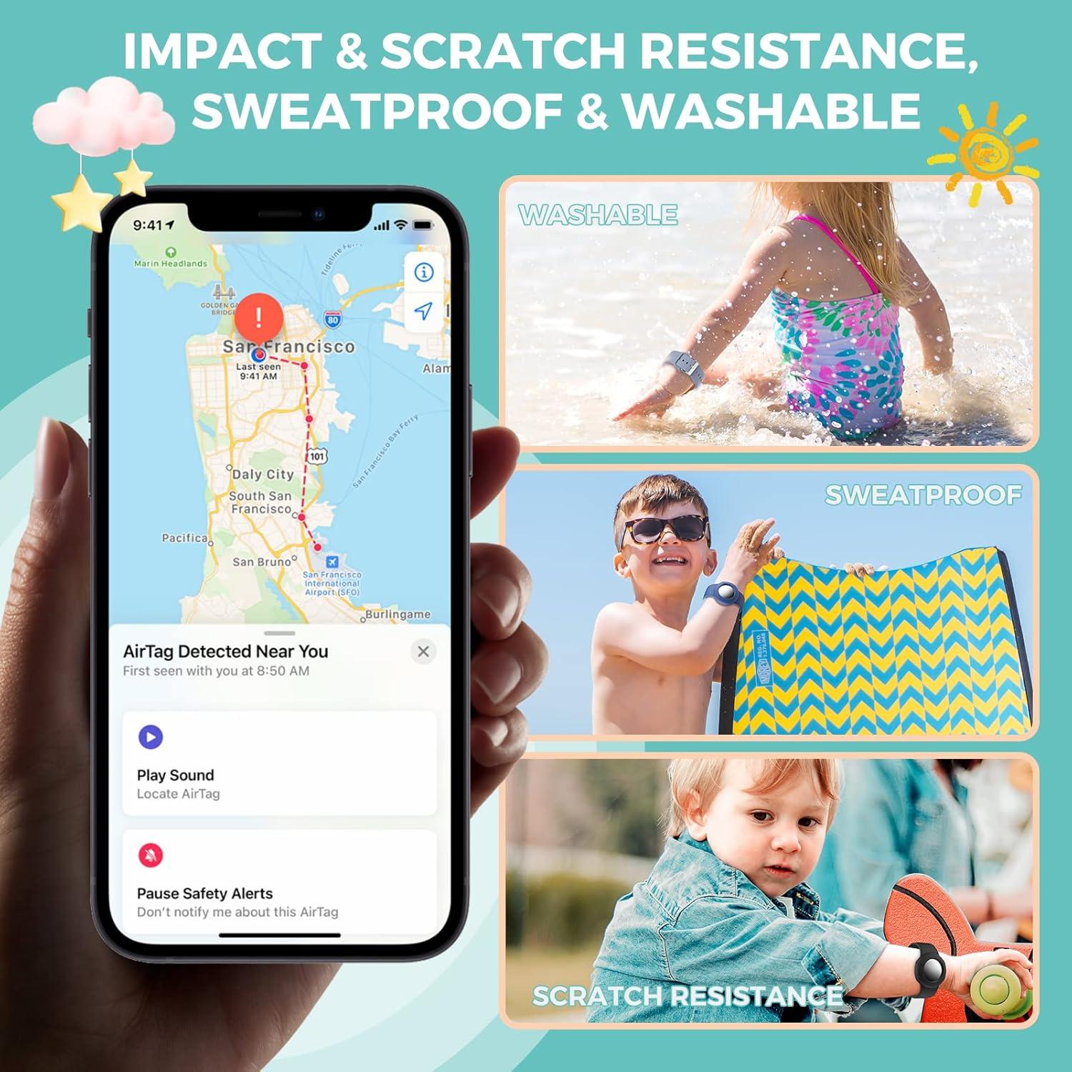 Pulsera de Silicona para AirTag Niños Typecase - 2 Pzs