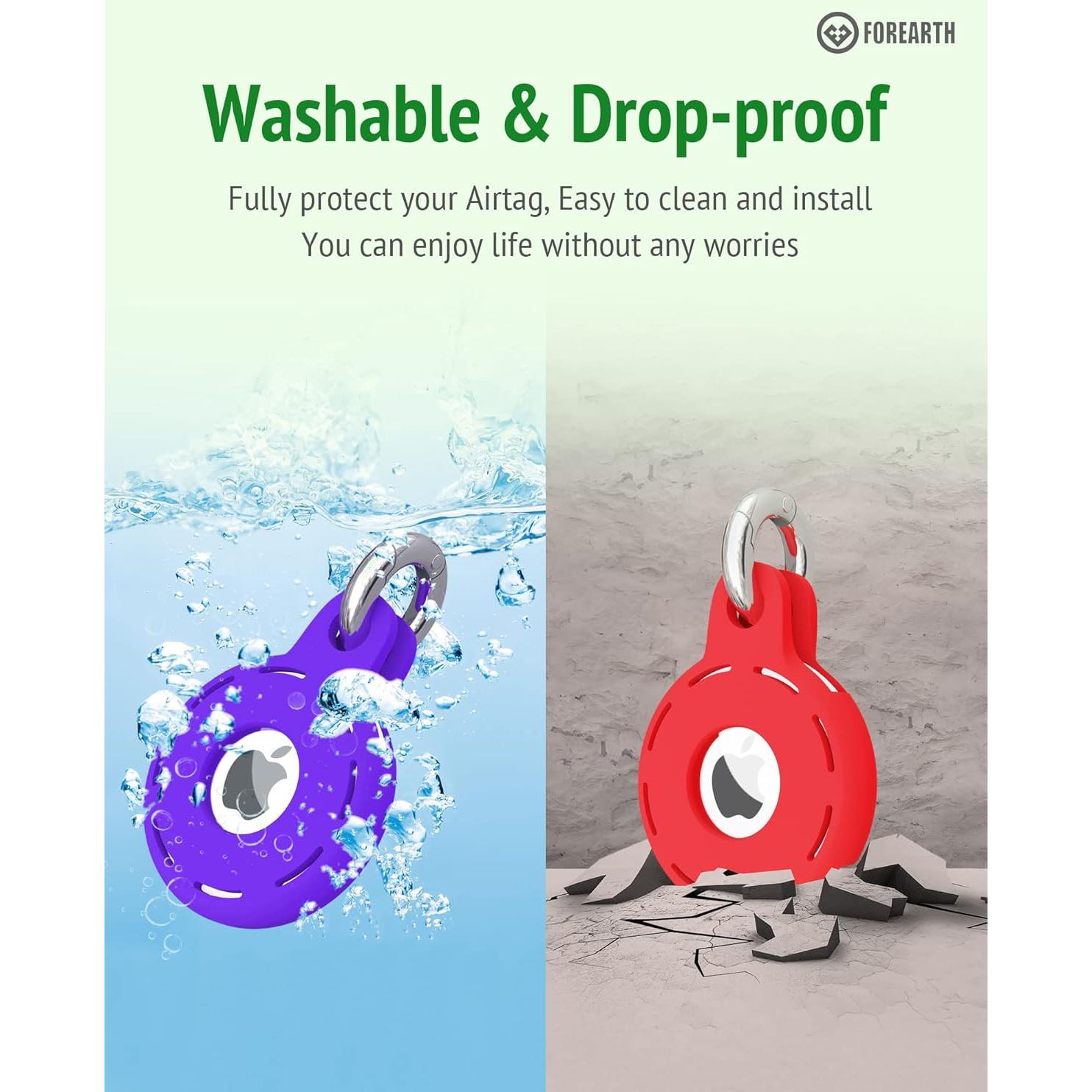 Funda de Silicona para Apple AirTag FOREARTH - 5 Unidades