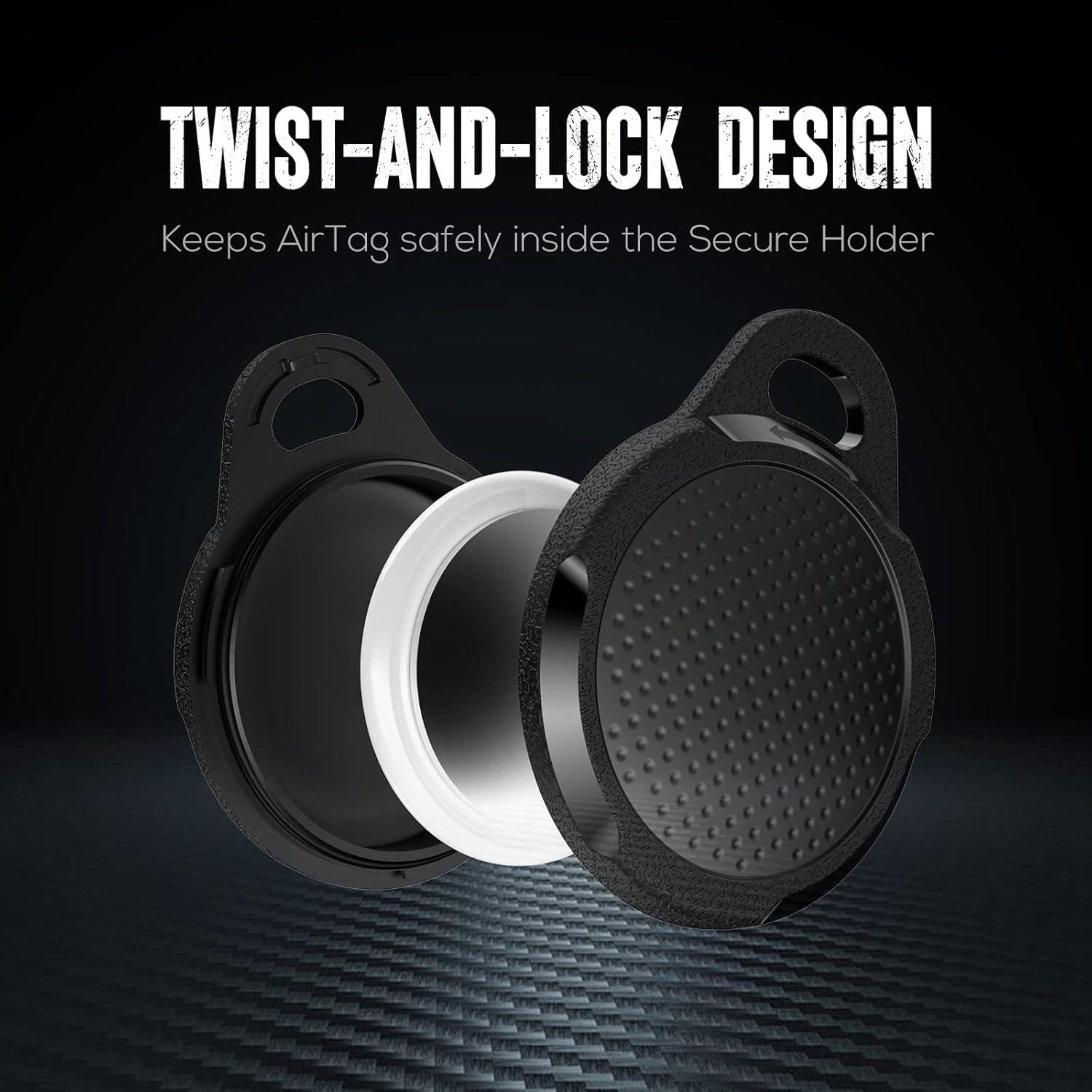 Funda Impermeable Typecase para AirTag Negro Carbón - 4 Unidades
