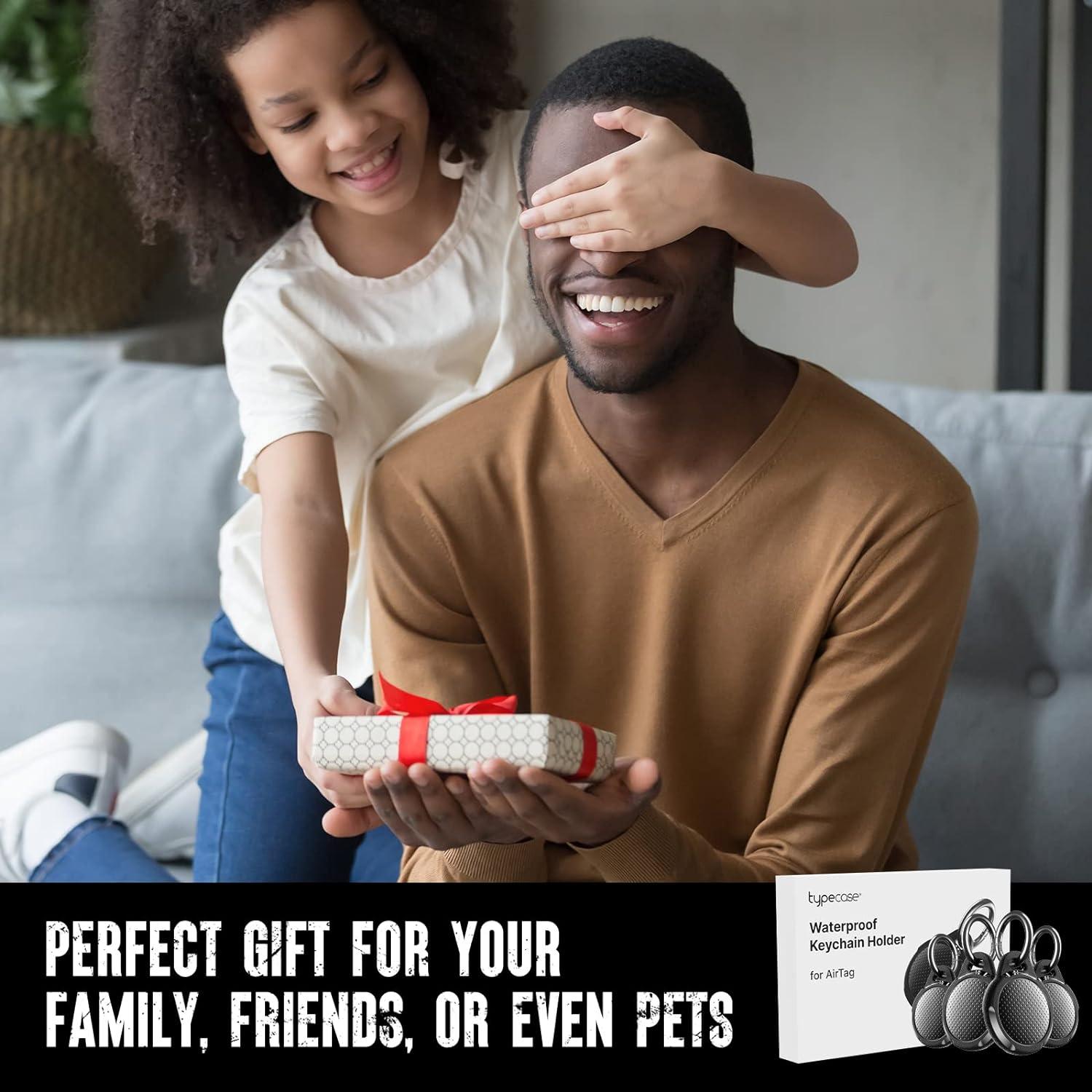 Funda Impermeable Typecase para AirTag Negro Carbón - 4 Unidades