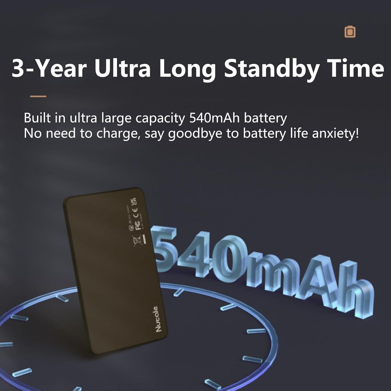 Tarjeta de seguimiento Nutale con Apple Find My - IP65