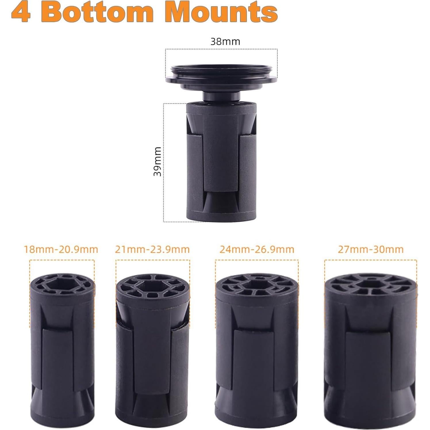 Soporte de Bicicleta Oculto Kimairy para Air-Tag 18-30mm