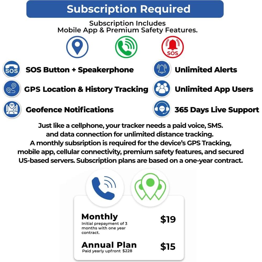 Rastreador GPS SecuLife para Niños con Botón SOS y Altavoz