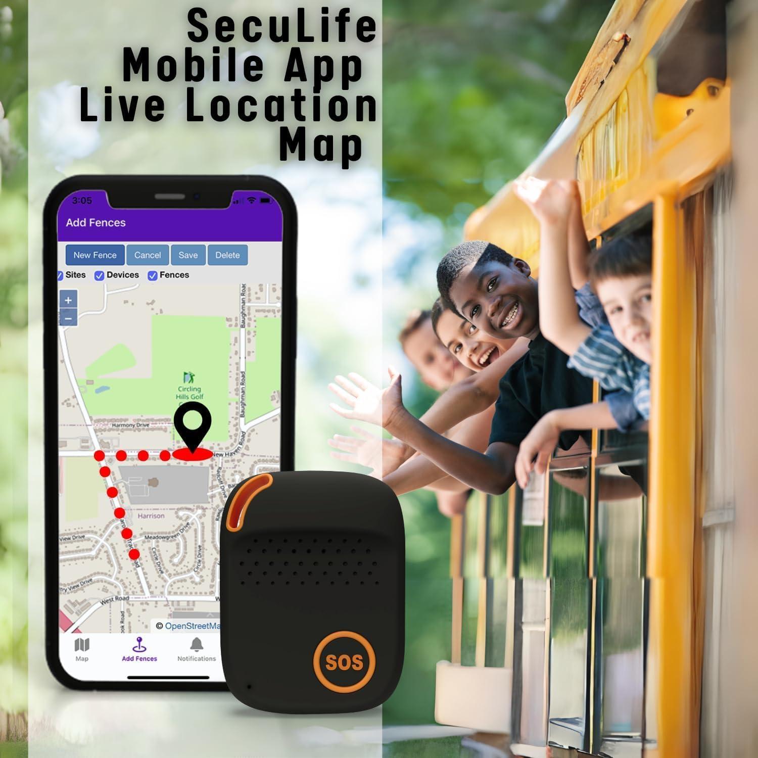 Rastreador GPS SecuLife para Niños con Botón SOS y Altavoz