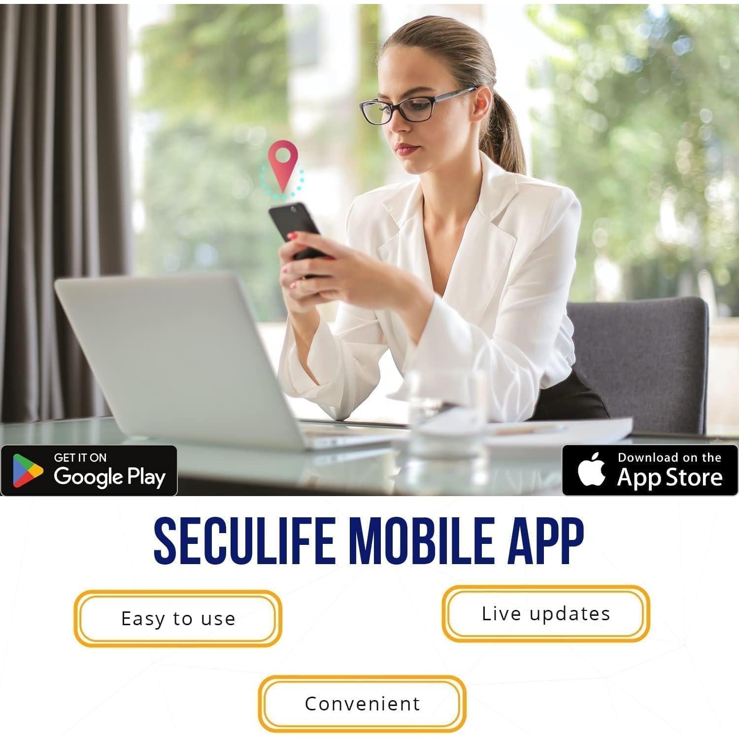 Rastreador GPS SecuLife para Niños con Botón SOS y Altavoz