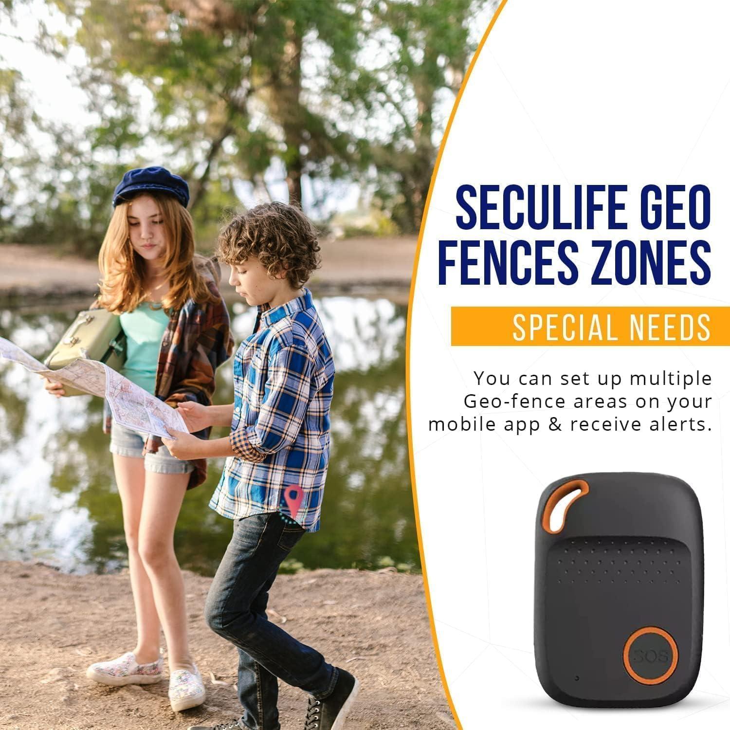 Rastreador GPS SecuLife para Niños con Botón SOS y Altavoz