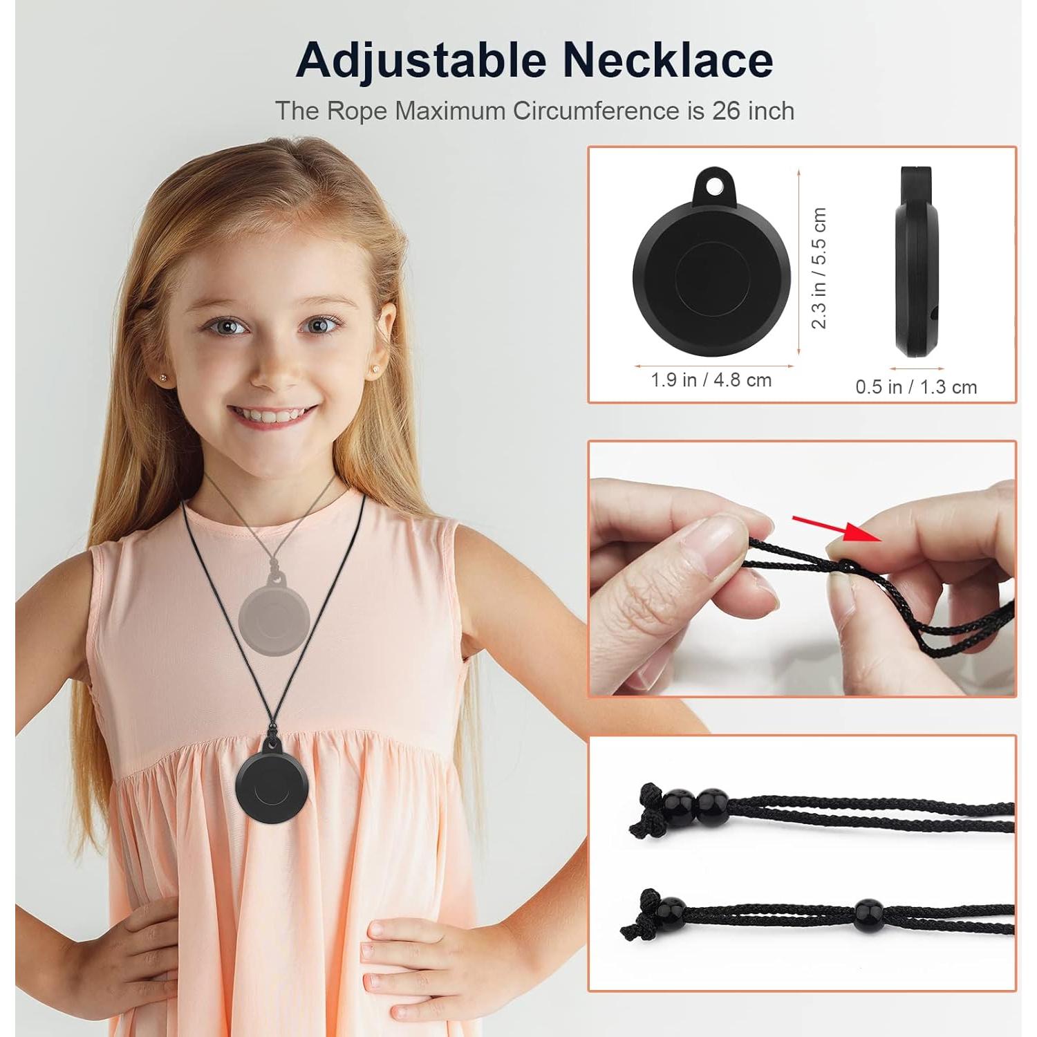 Funda Airtag Impermeable WALLFID Negro Obsidiana 2 Pzas