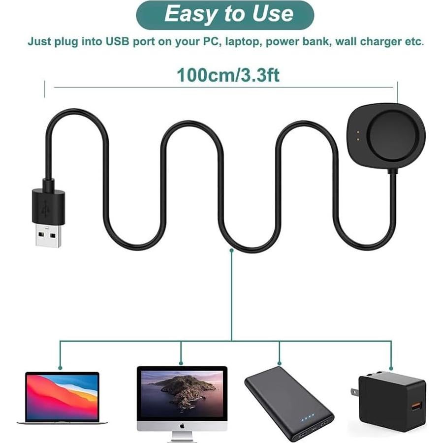 Cable de Carga Rápida Baifosrest para Amazfit T-Rex 3 y Balance