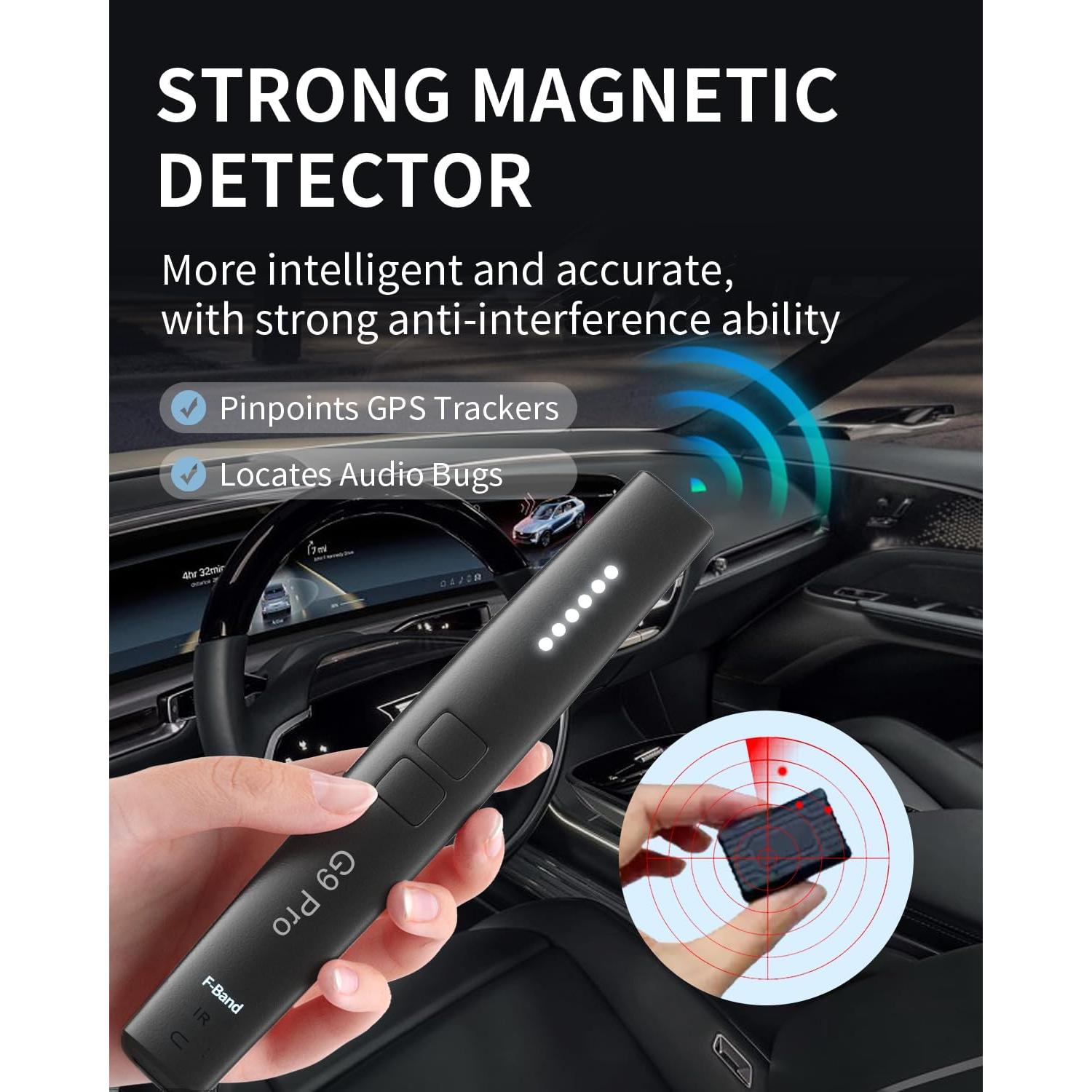 Detector de cámaras ocultas JAXTIN G9 Pro - Alarma y Vibración