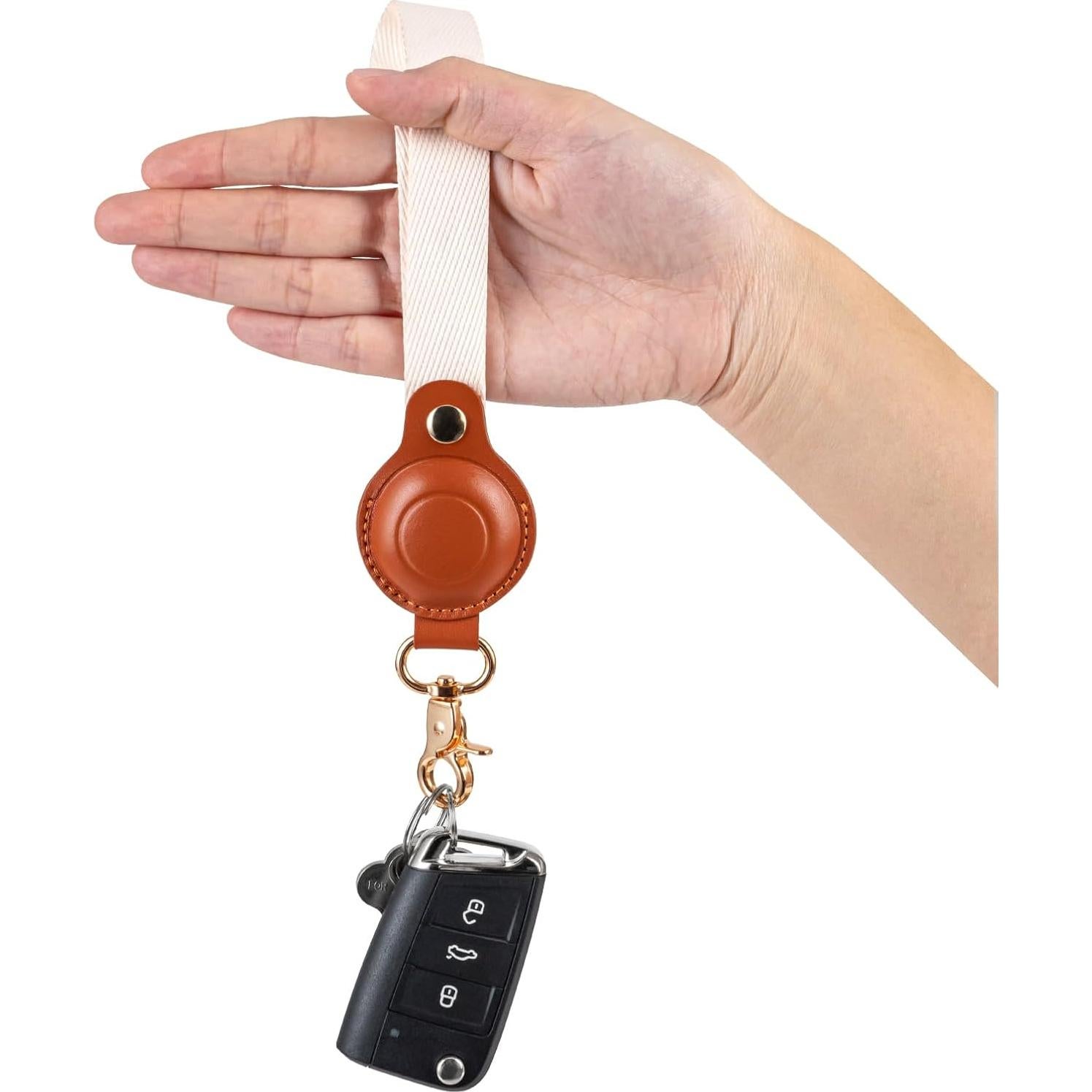 Soporte para llavero Airtag Perfitek con correa de mano