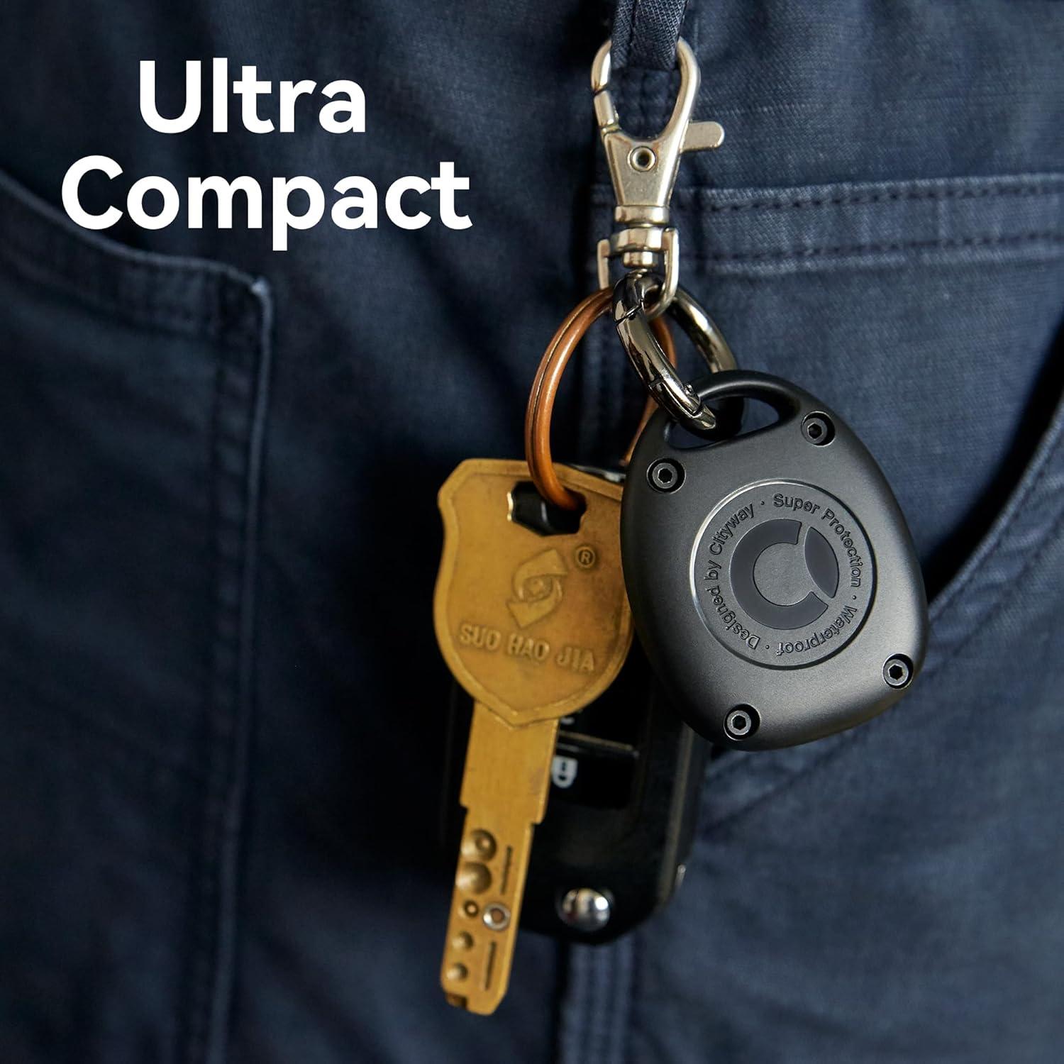 Soporte para llavero AirTag CITYWAY 4 Pack Impermeable IPX8