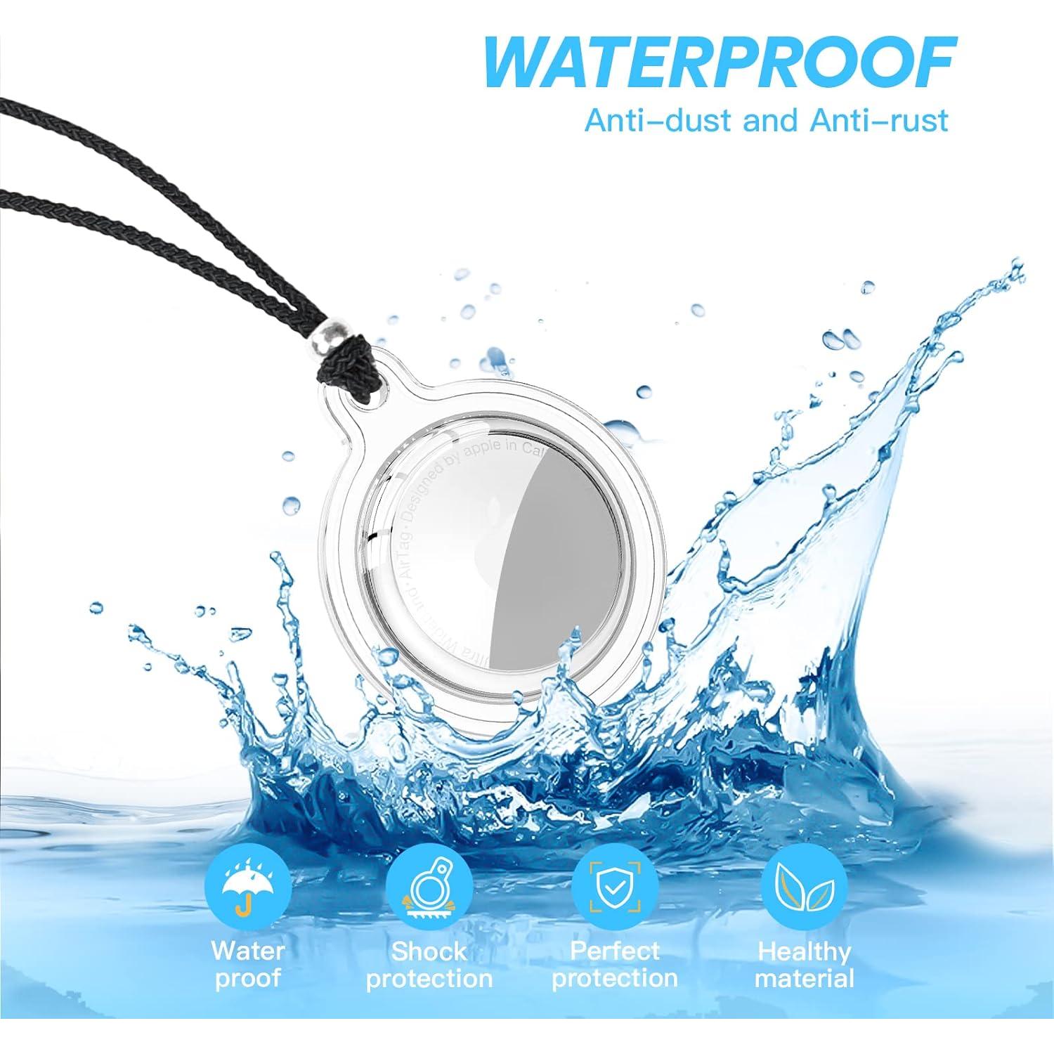 Collar Airtag para Niños Yoleaf, Silicona Impermeable 2 Pzs