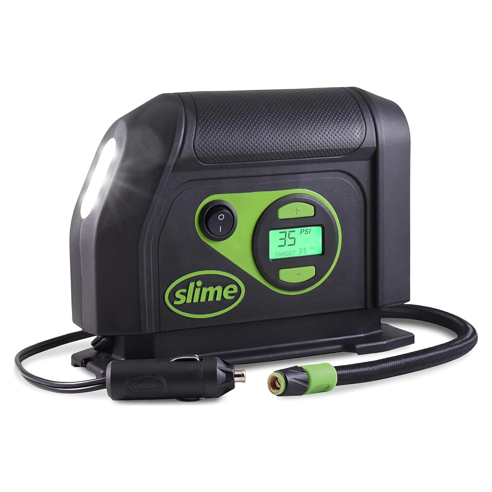 Inflador de Neumáticos Slime 40051 Digital 12V con Luz LED