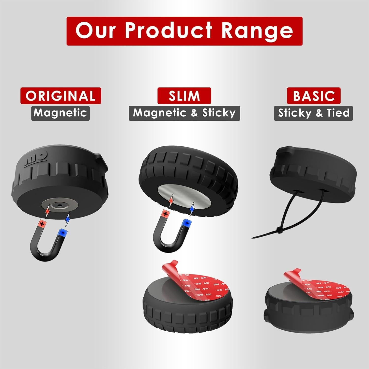 Funda Magnética Neodimio Mars Outpost para AirTag x4