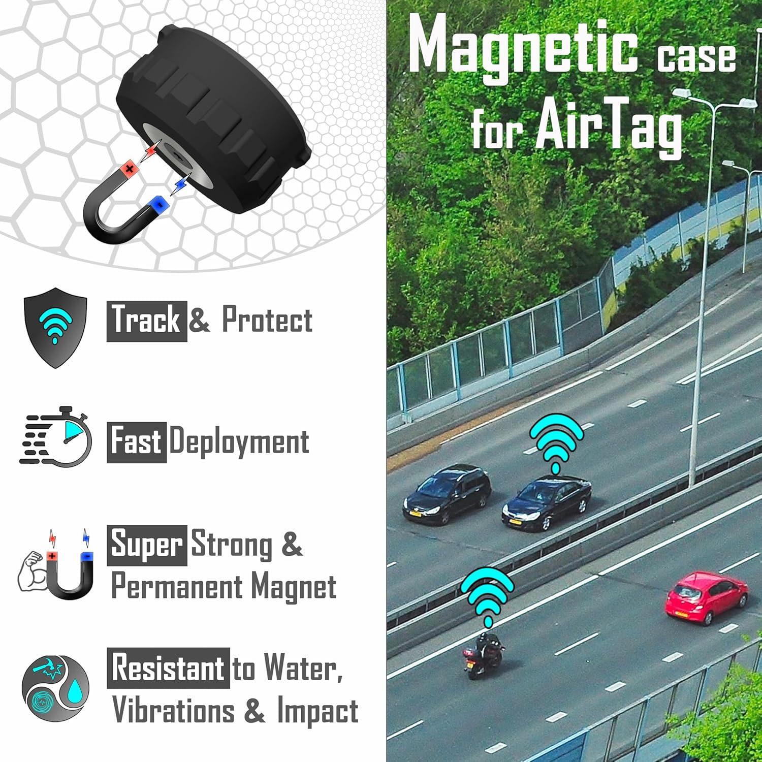 Funda Magnética Neodimio Mars Outpost para AirTag x4