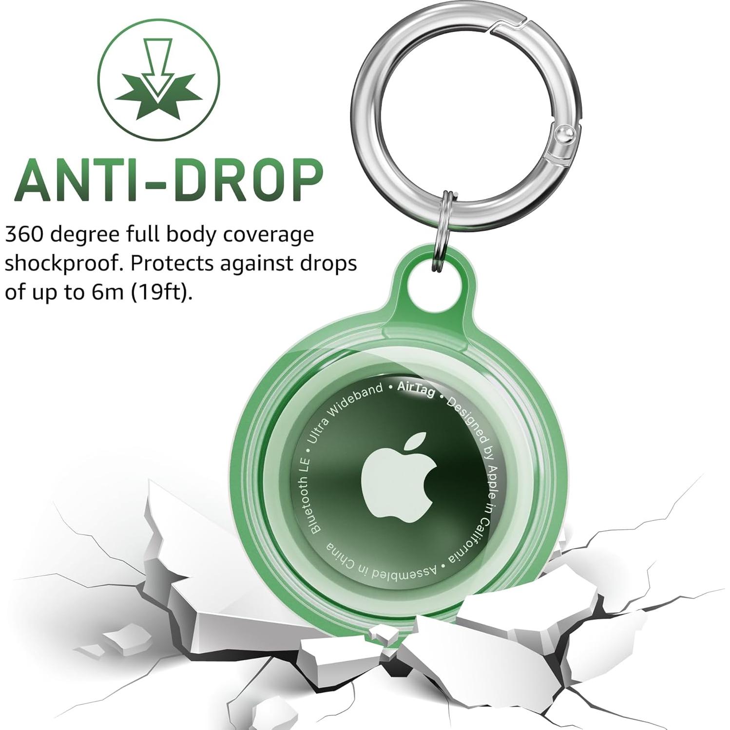 Soporte Impermeable DDJ para AirTag - 4 Fundas Transparentes