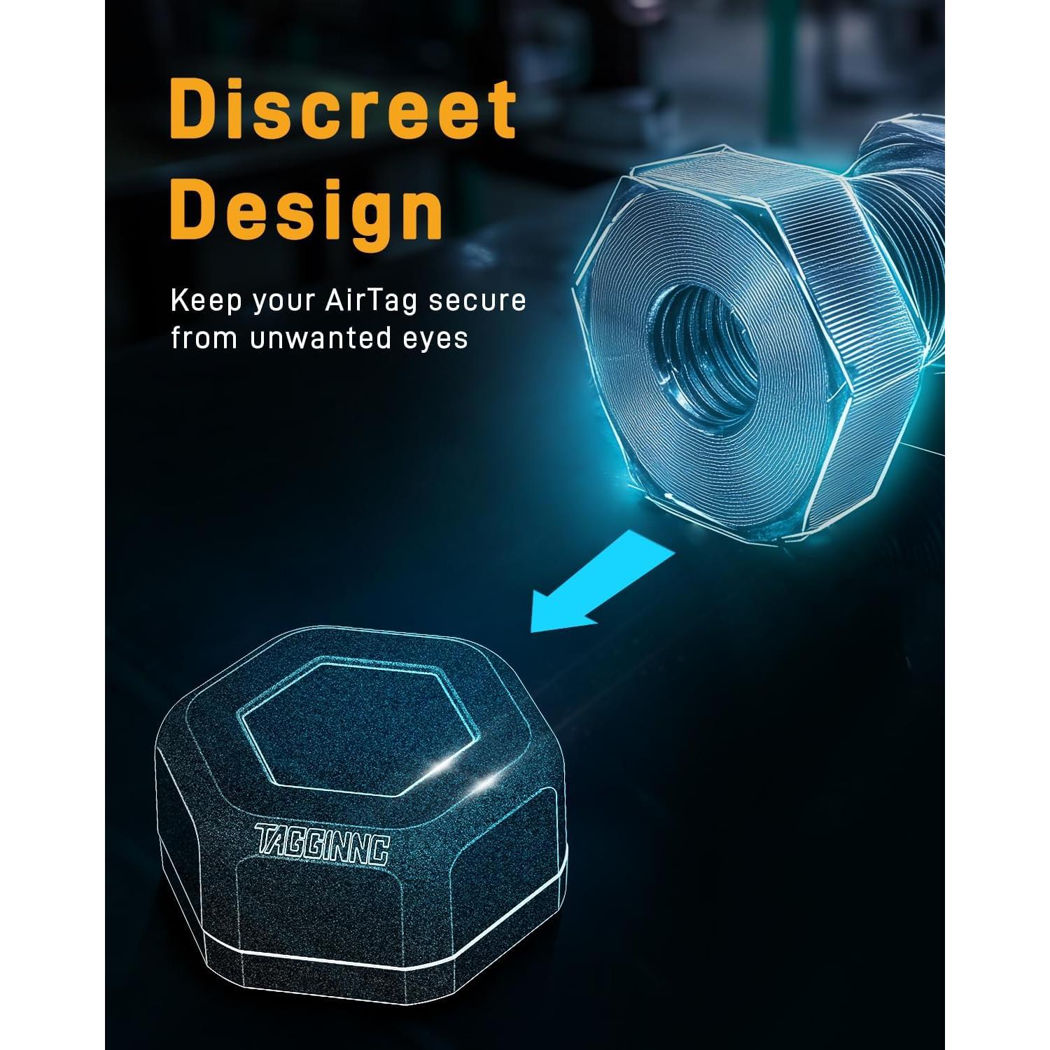 Paquete de 4 Fundas Magnéticas Tagginnc para AirTag - Impermeables