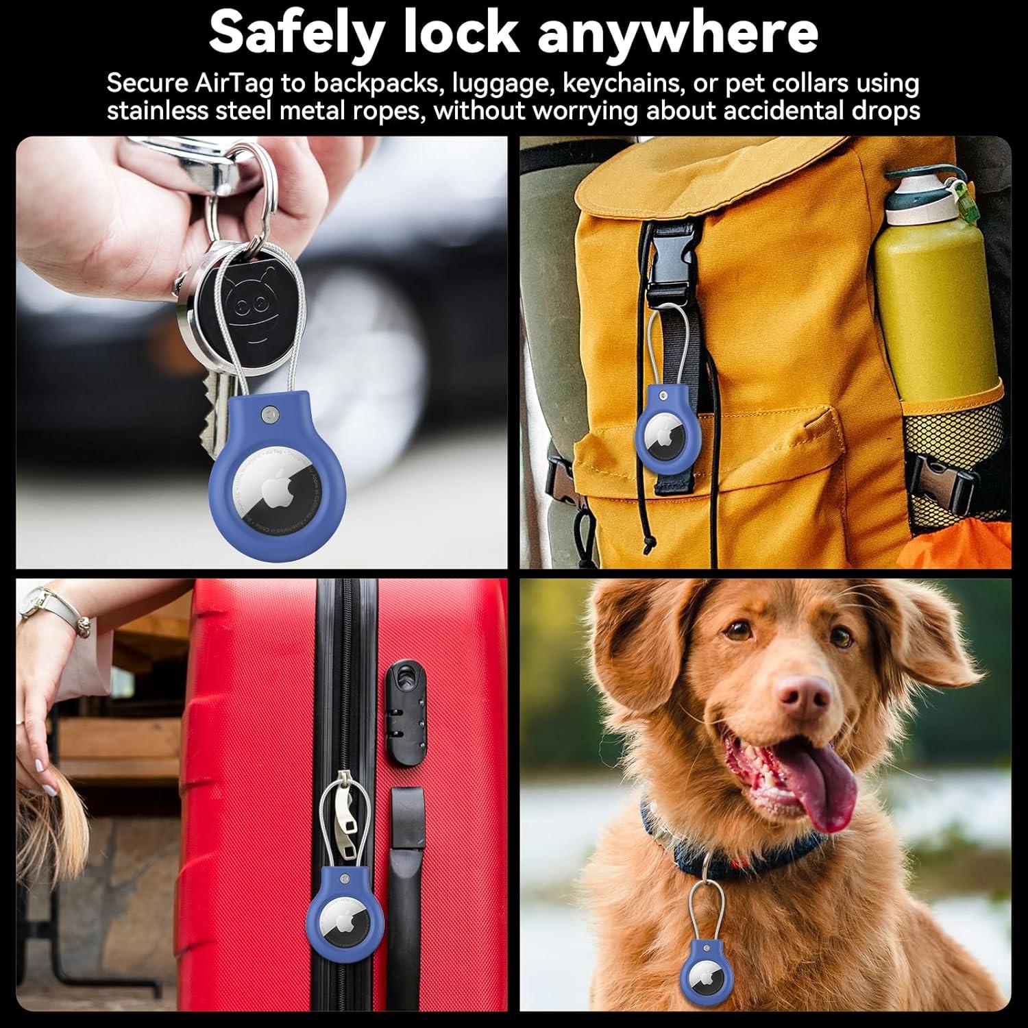 Funda de Silicona Vancle para Apple AirTag - 2 Paquetes