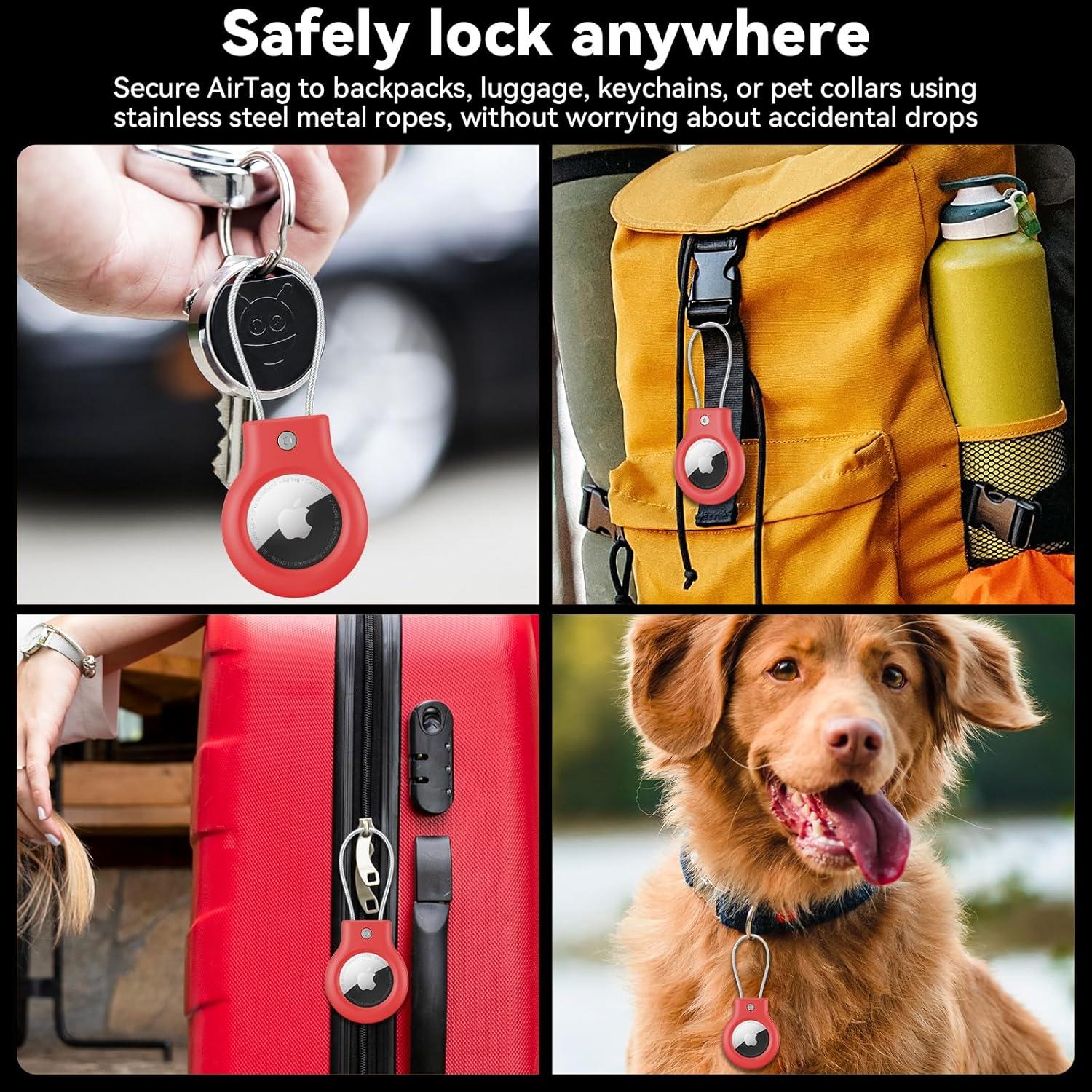 Funda de Silicona Vancle para Apple AirTag - 2 Paquetes