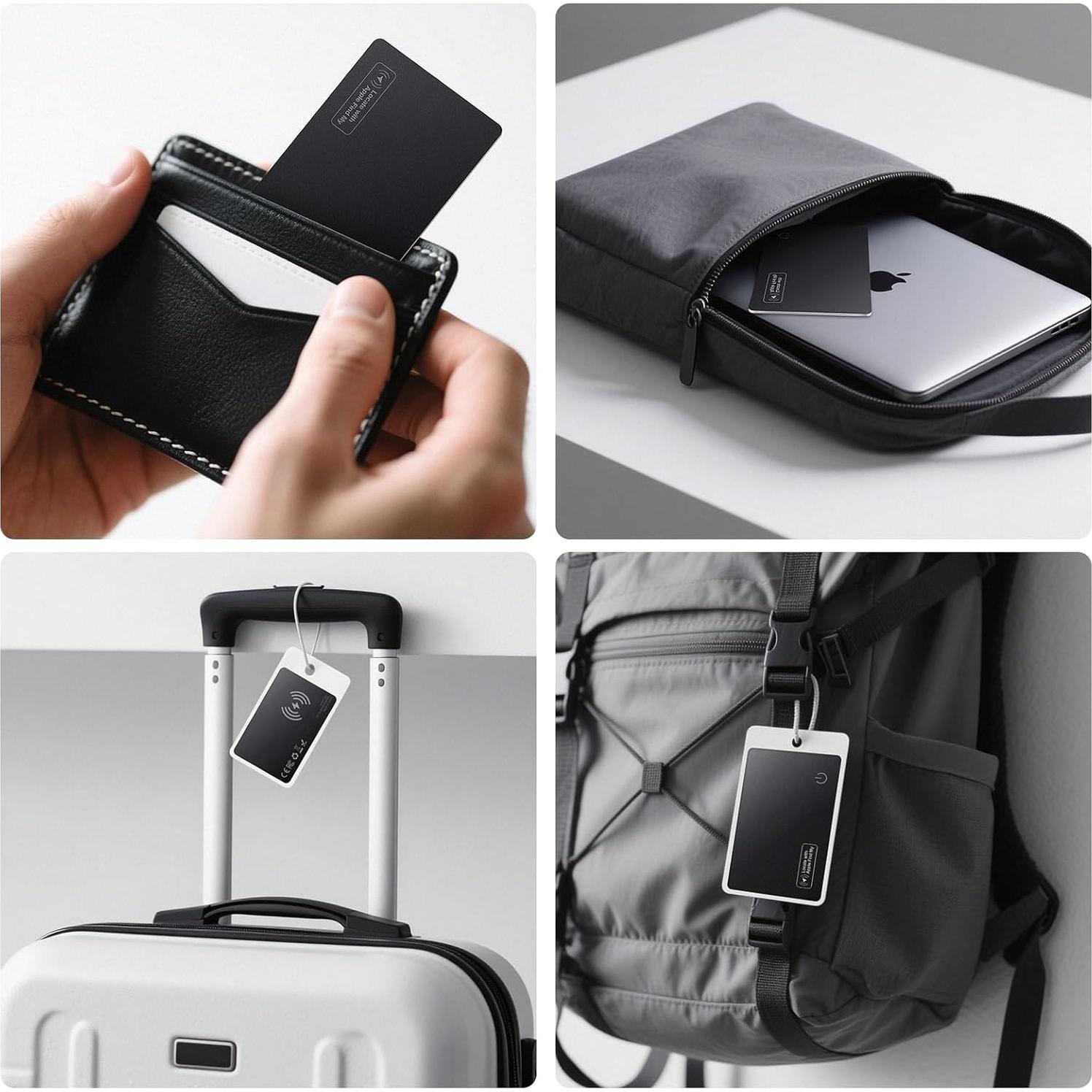 Tarjeta Rastreadora KINDEEP para Cartera - Bluetooth, IP68, Carga Inalámbrica