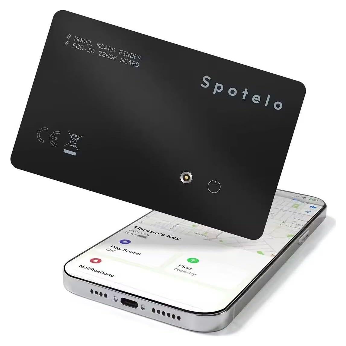 Tarjeta Localizadora Spotelo - Localizador Recargable iOS