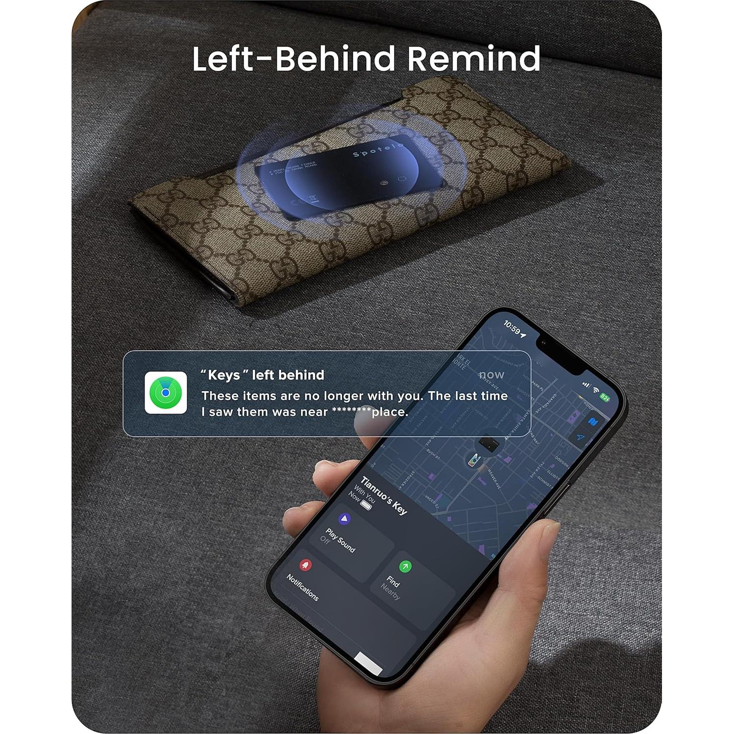 Tarjeta Localizadora Spotelo - Localizador Recargable iOS