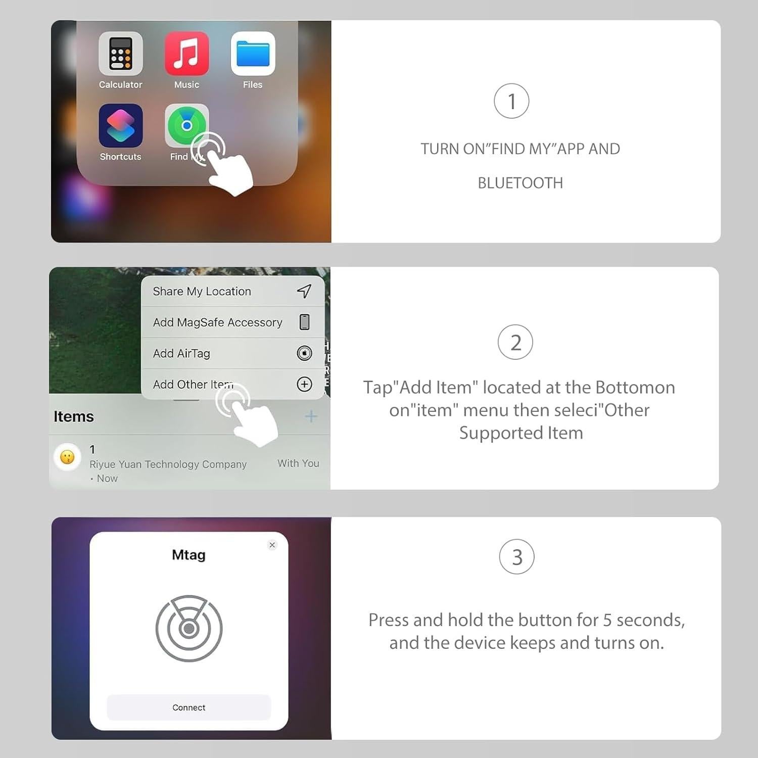 Etiquetas de Rastreo RayCue - 4 Localizadores Bluetooth IPX7